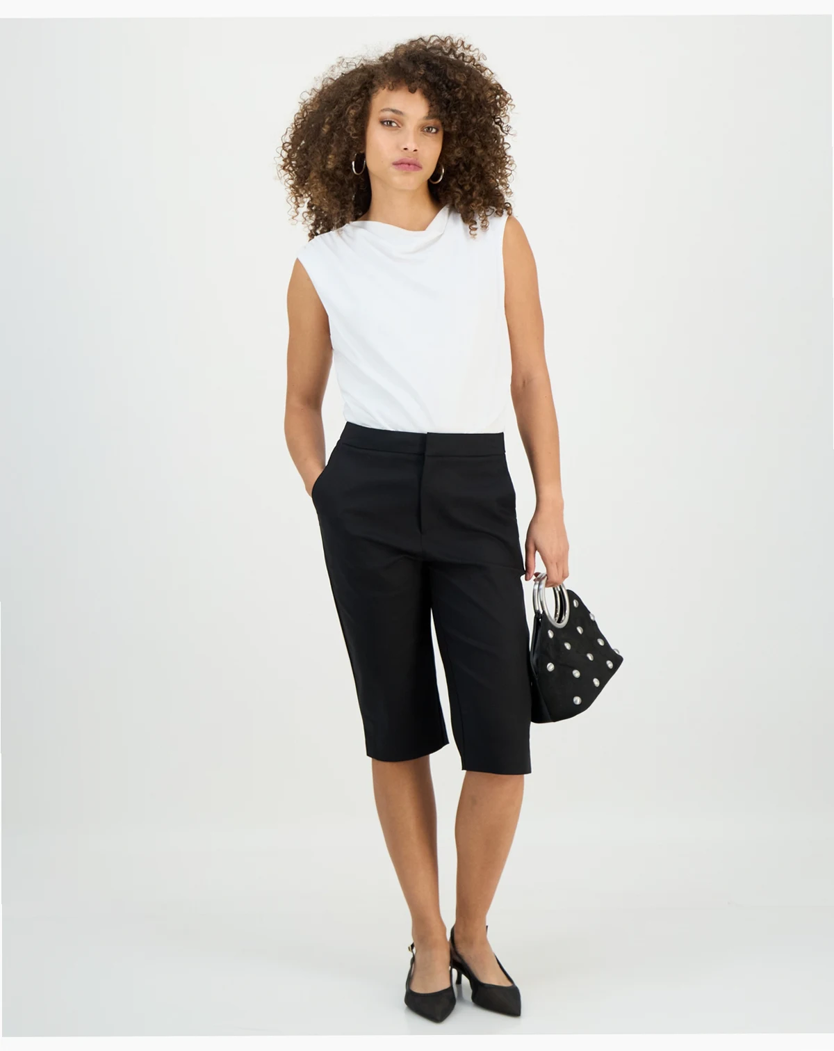 Petite High-Rise Capri Pants, Macy's Exclusive
