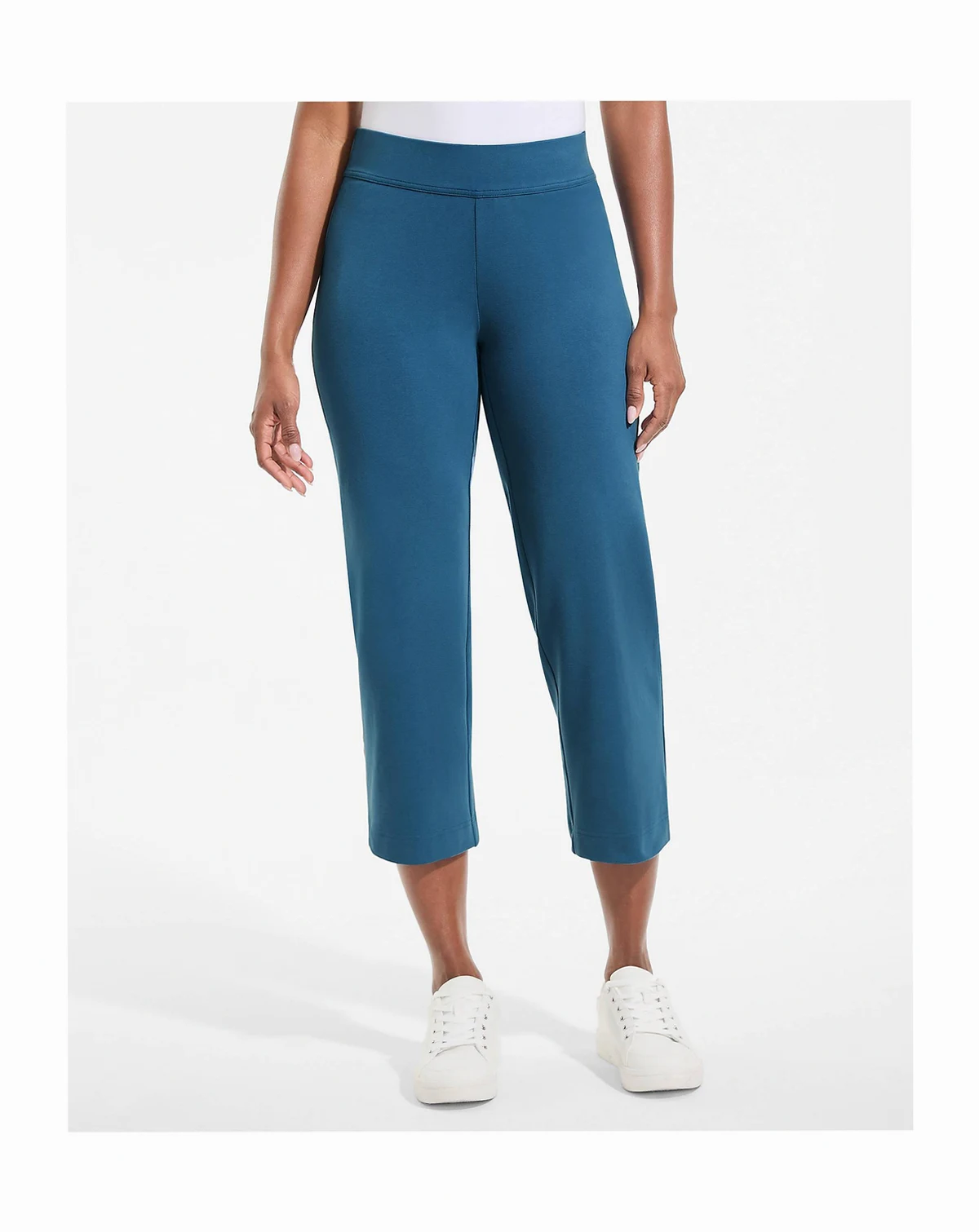 Women's Starfish Mid Rise Pull On Crop Pants