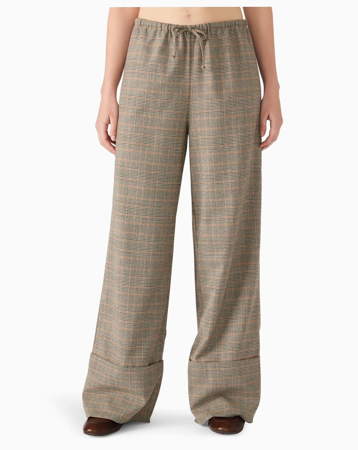 Women's Idra Plaid Detail Pull-On Pants