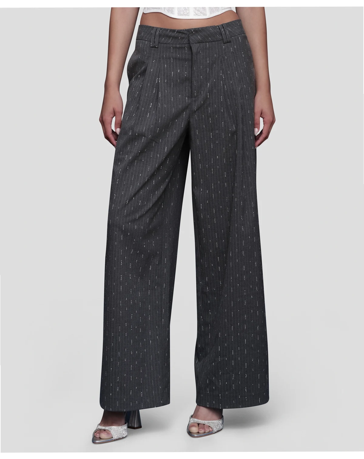 Women's Straight Wide-Leg Trousers