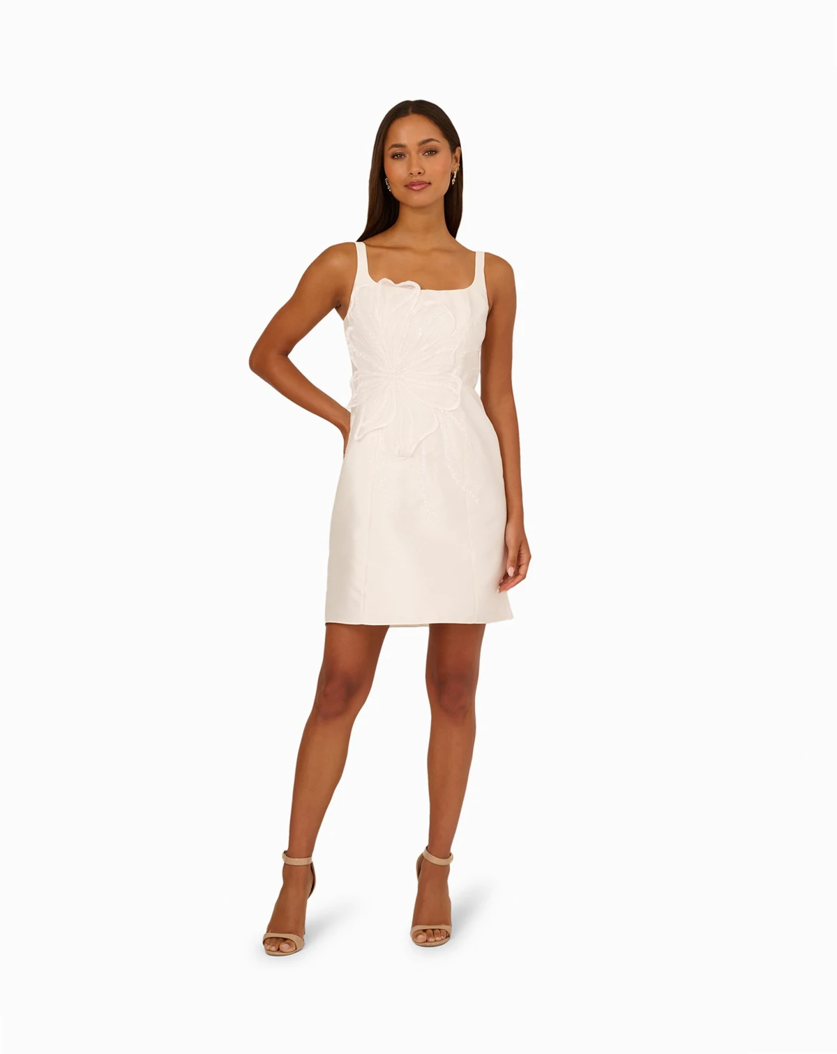 Women's Sleeveless Beaded Petal Dress