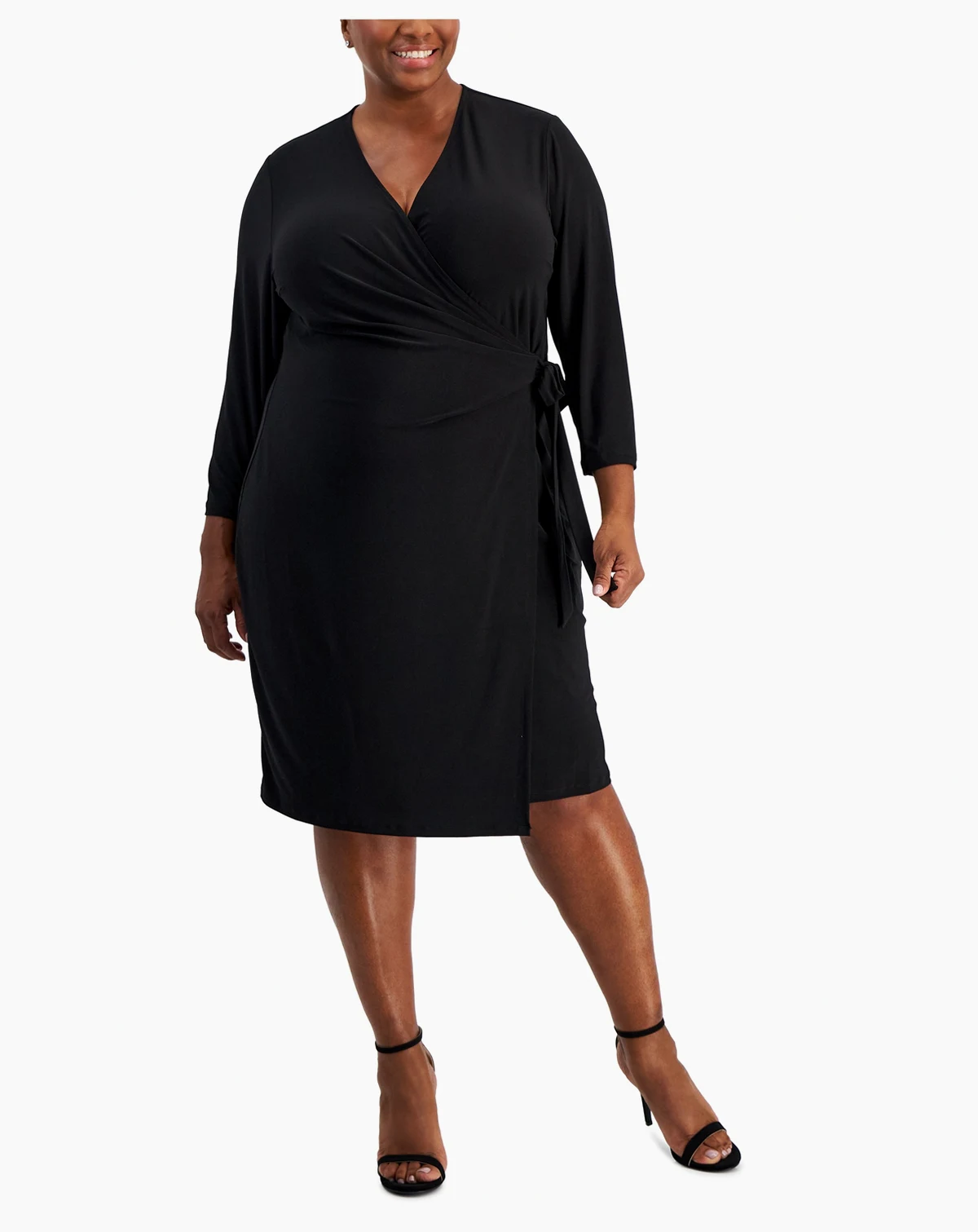 Plus Size Classic Wrap Dress