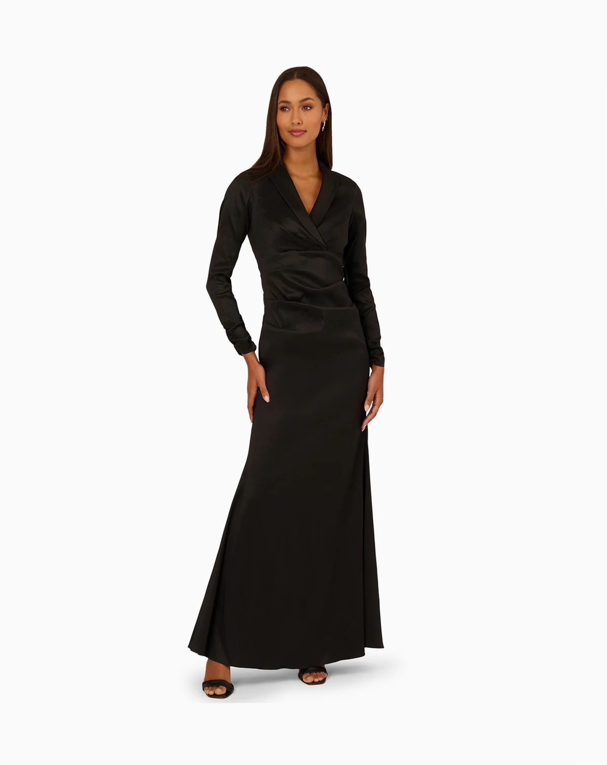 Women's V-Neck Tuxedo Dress