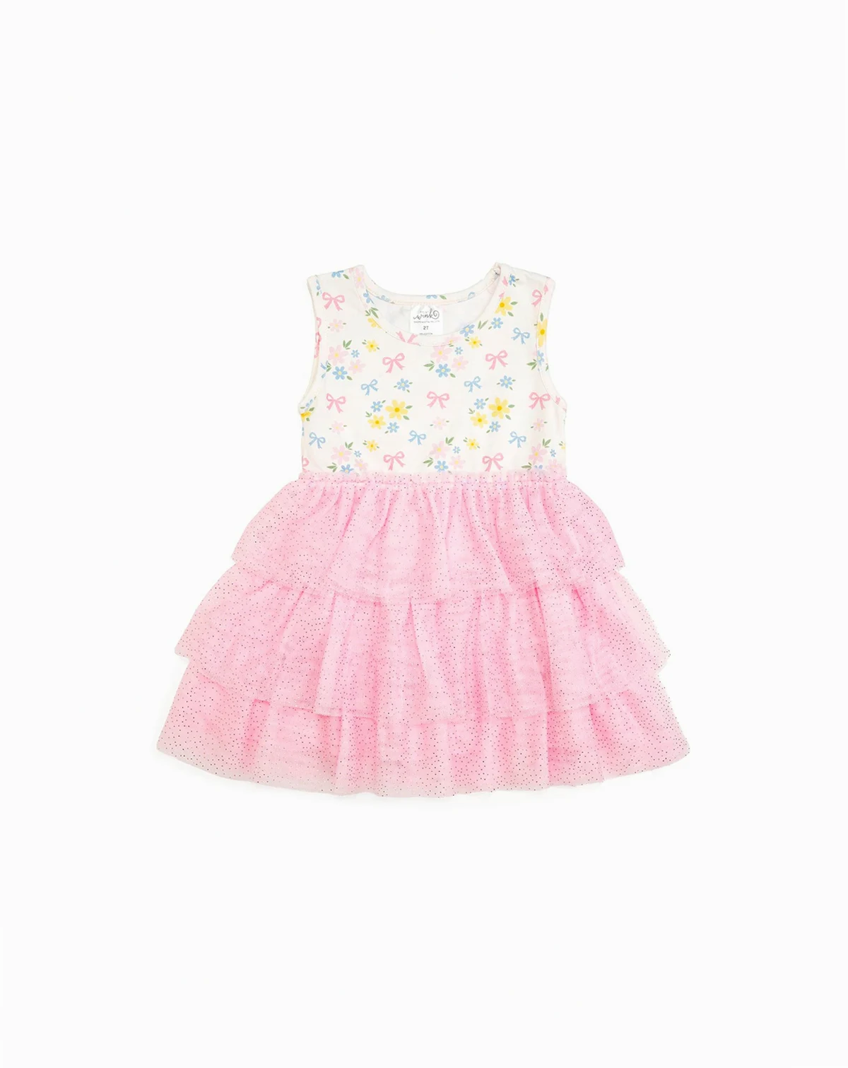 Toddler Girls Sweet Floral Tank Tutu Dress