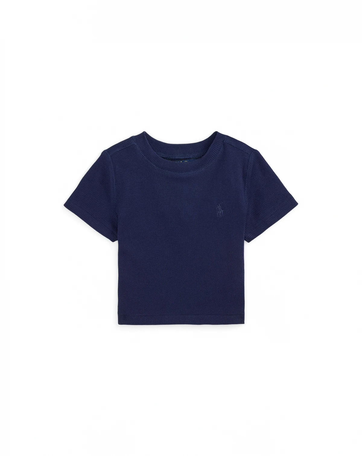 Girls' 2T-6X Ribbed Crewneck Boxy T-Shirt