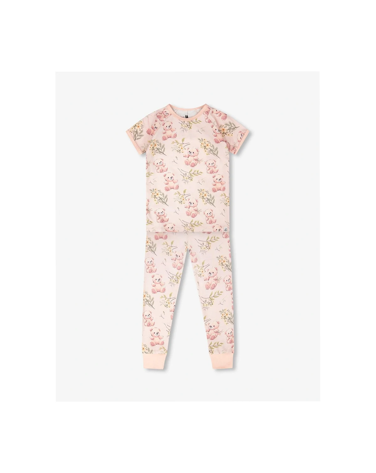 Toddler Girls Cotton Two-Piece Pyjama Set Bear Print