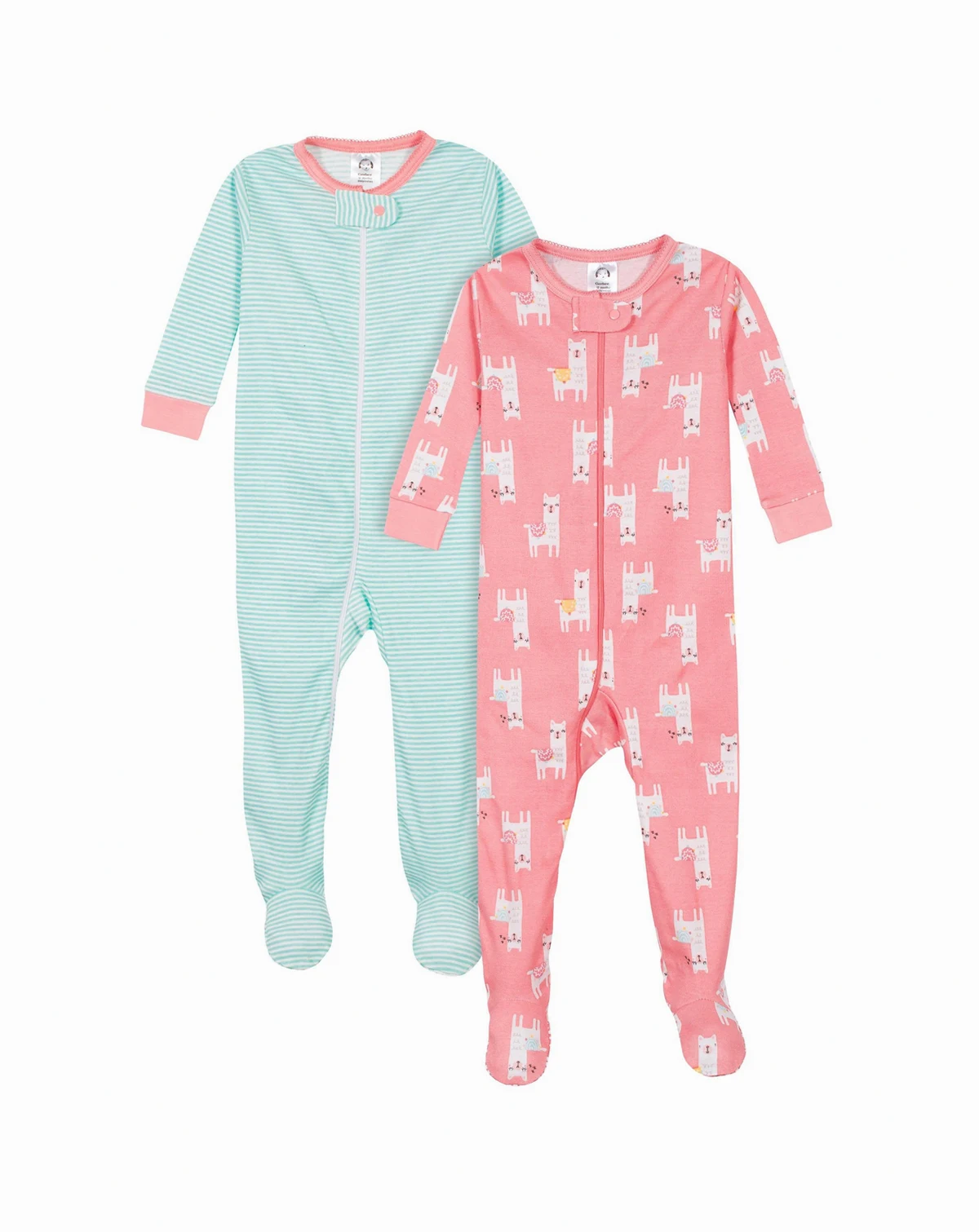 Toddler Girls Girls' 2-Pack Snug Fit Footed Cotton