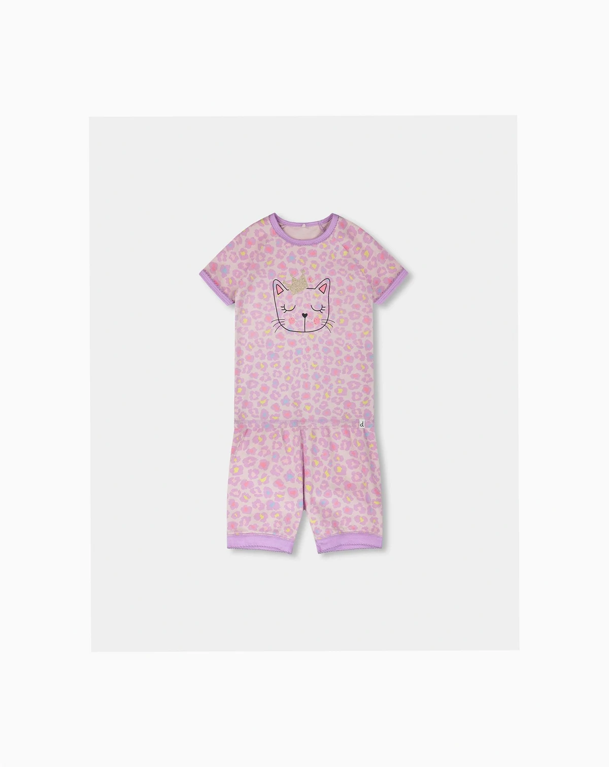 Toddler Girls Cotton Two-Piece Pyjama Set Animal Print