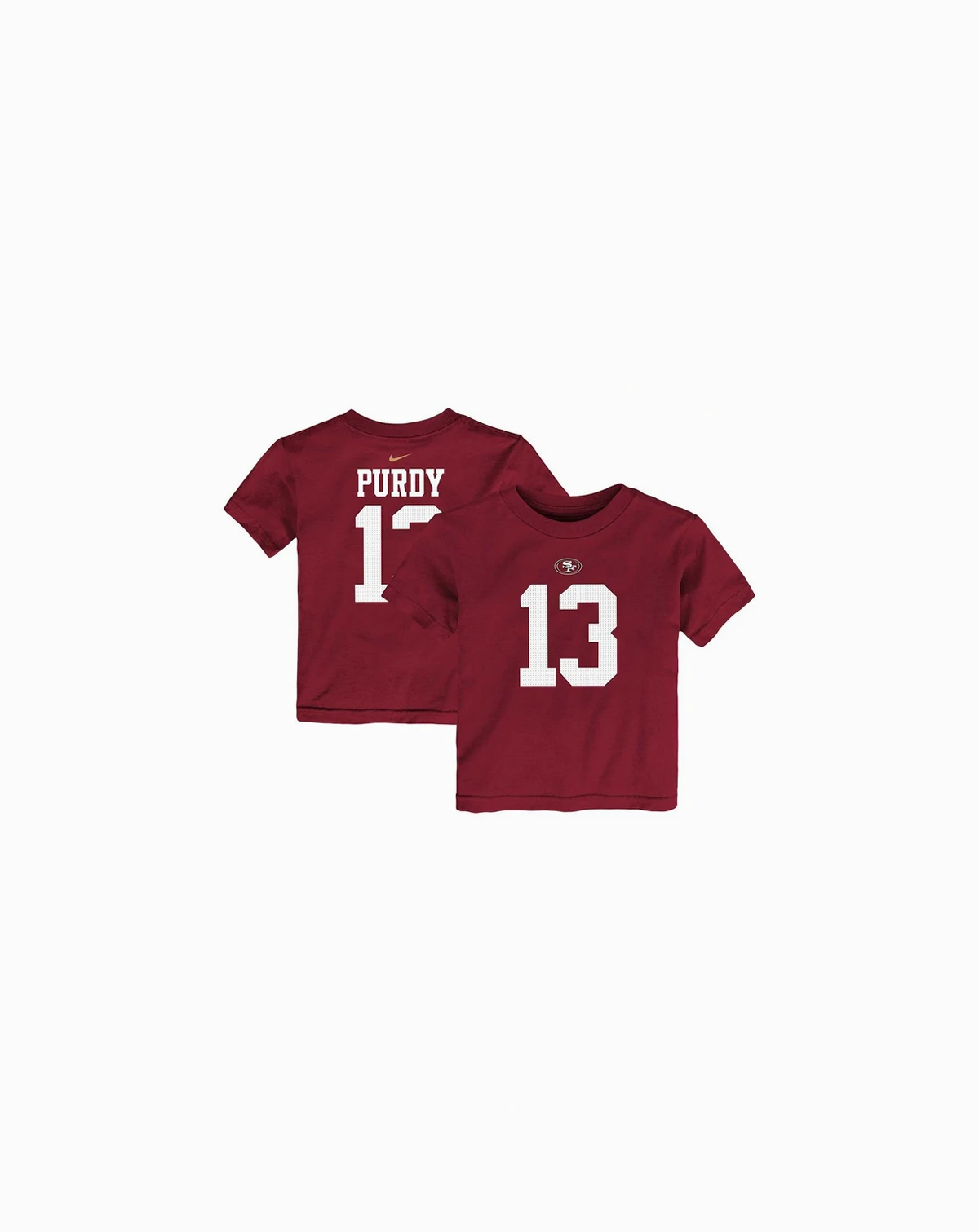 Toddler Boys and Girls Brock Purdy Scarlet San Francisco 49ers Player Name and Number T-shirt