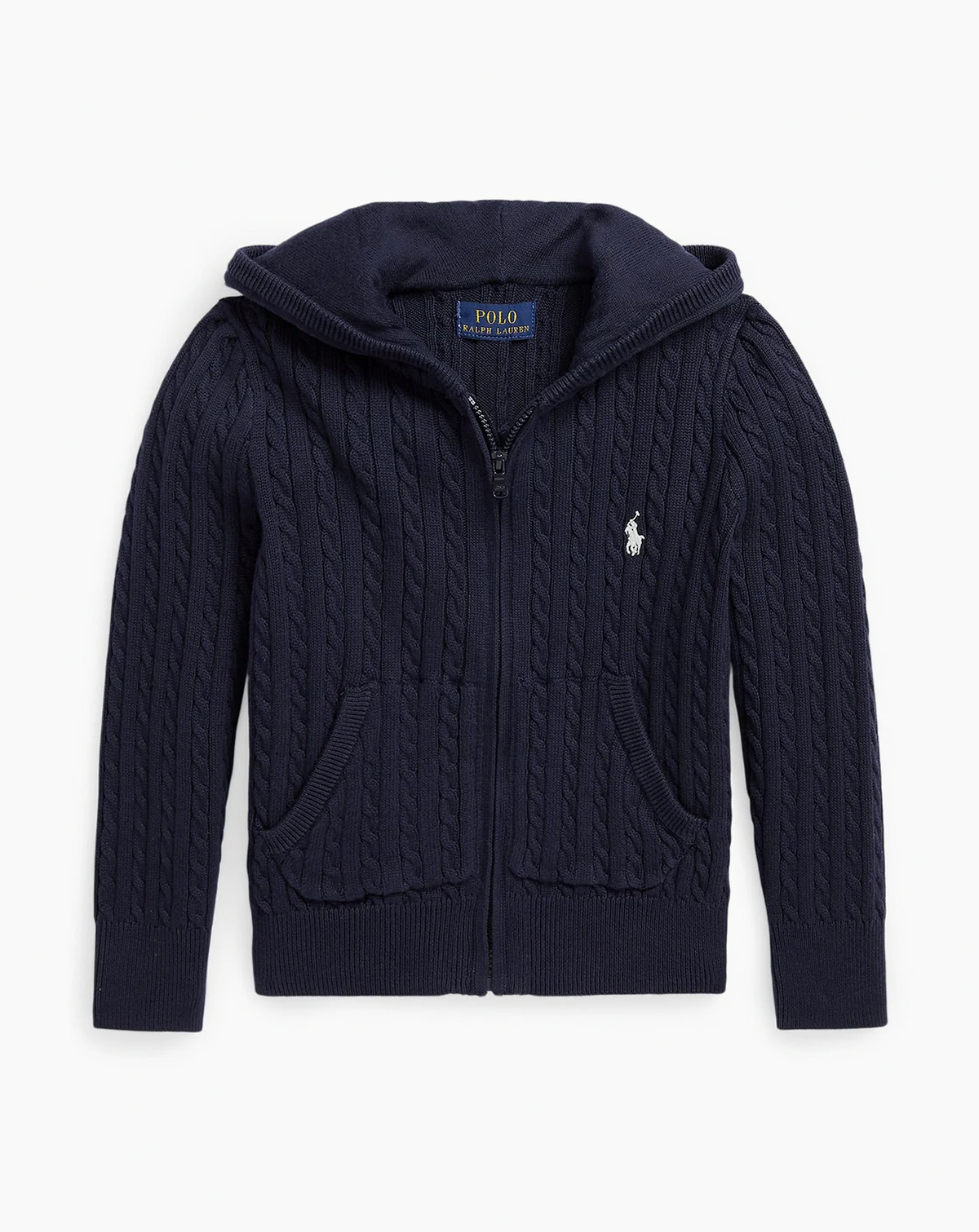 Girls' 2T-6X Mini-Cable Full-Zip Hoodie