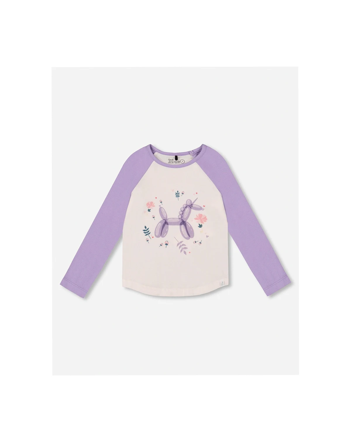 Toddler Girls Jersey Raglan Sleeve Tee Lavender - Toddler|Child