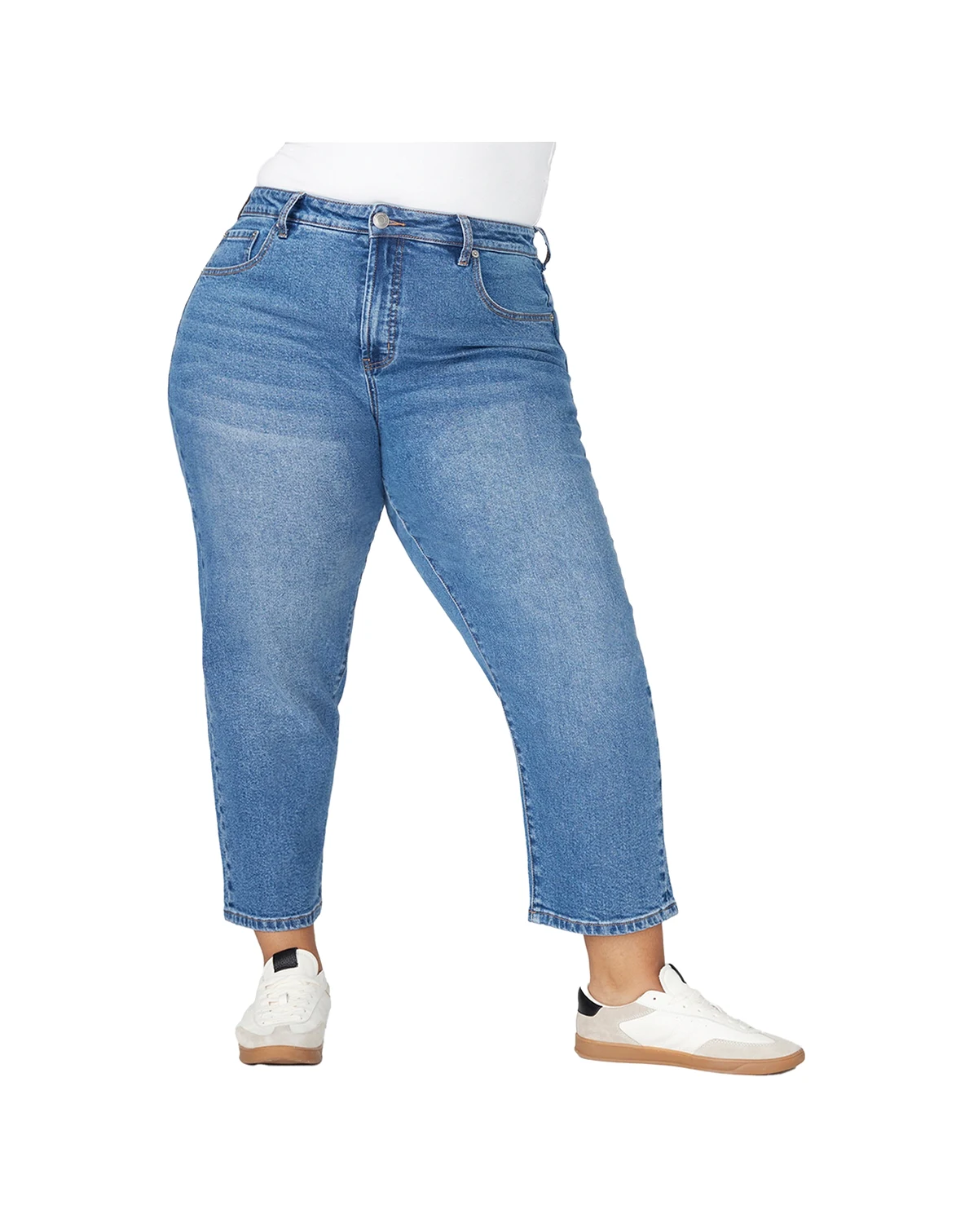 Women's Plus Size The Naomi Comfort Stretch Straight Leg Jean Crop