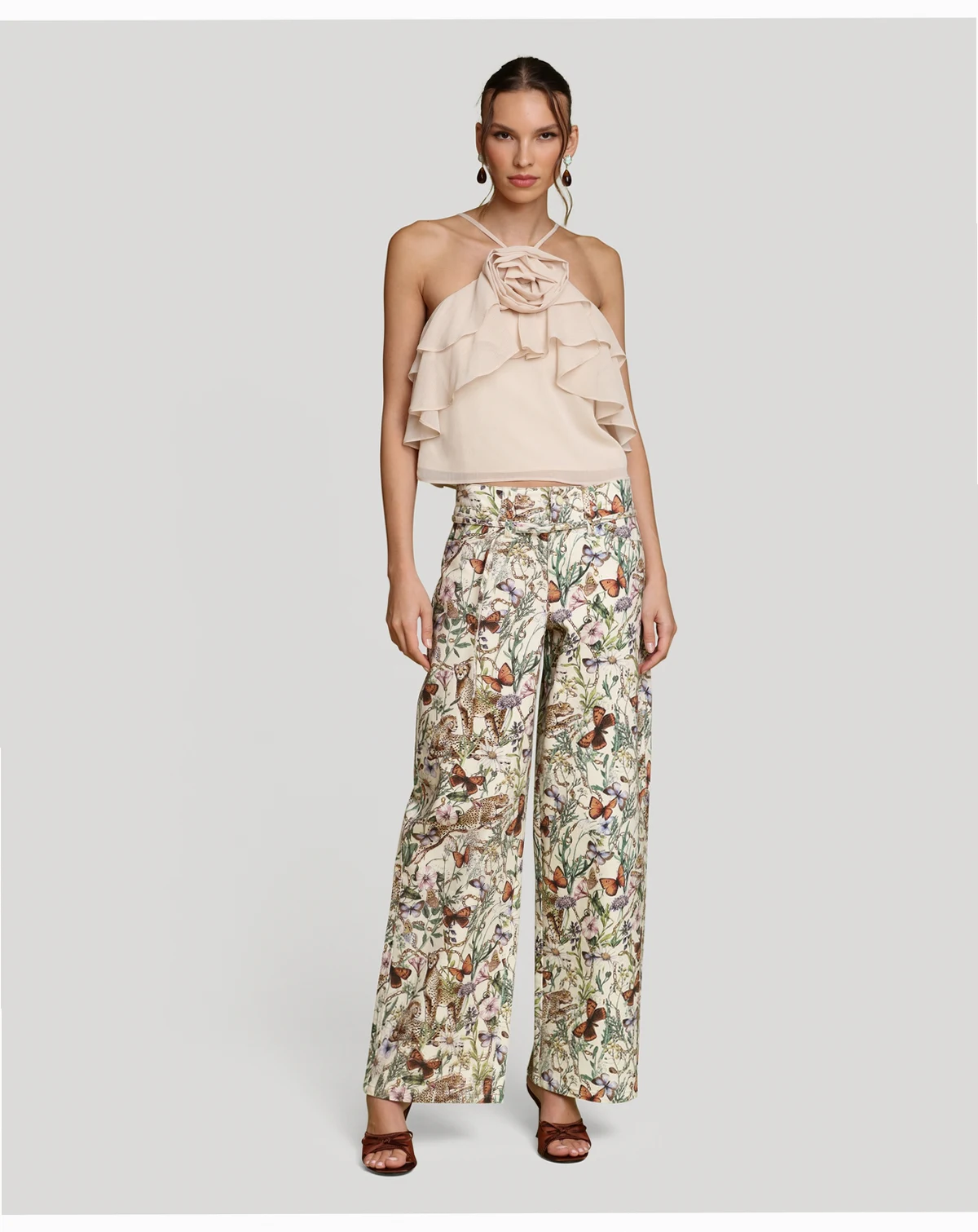 Women's Mid-Rise Belted Jeans