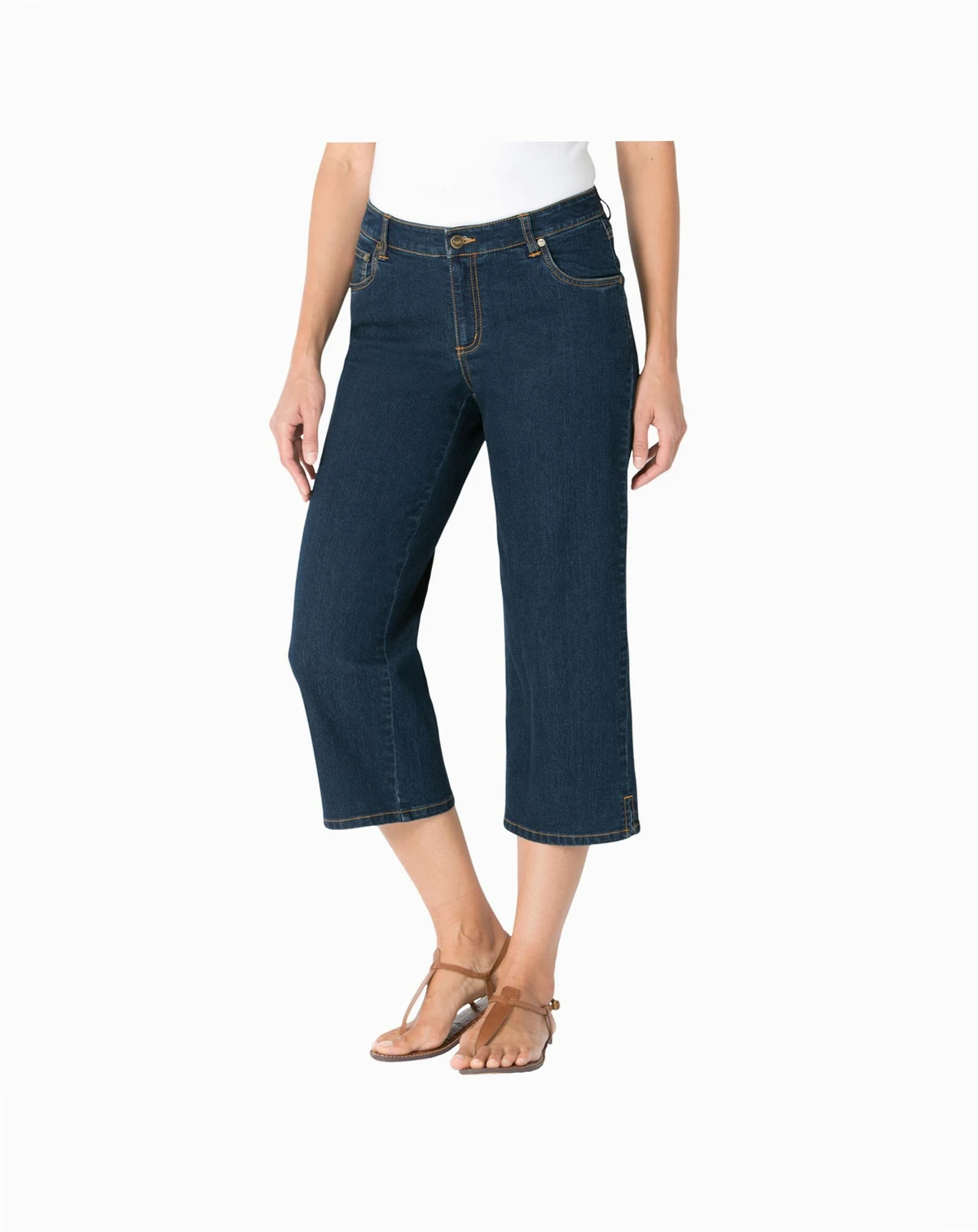 Women's Within Stretch Denim Five-Pocket Capri Jeans