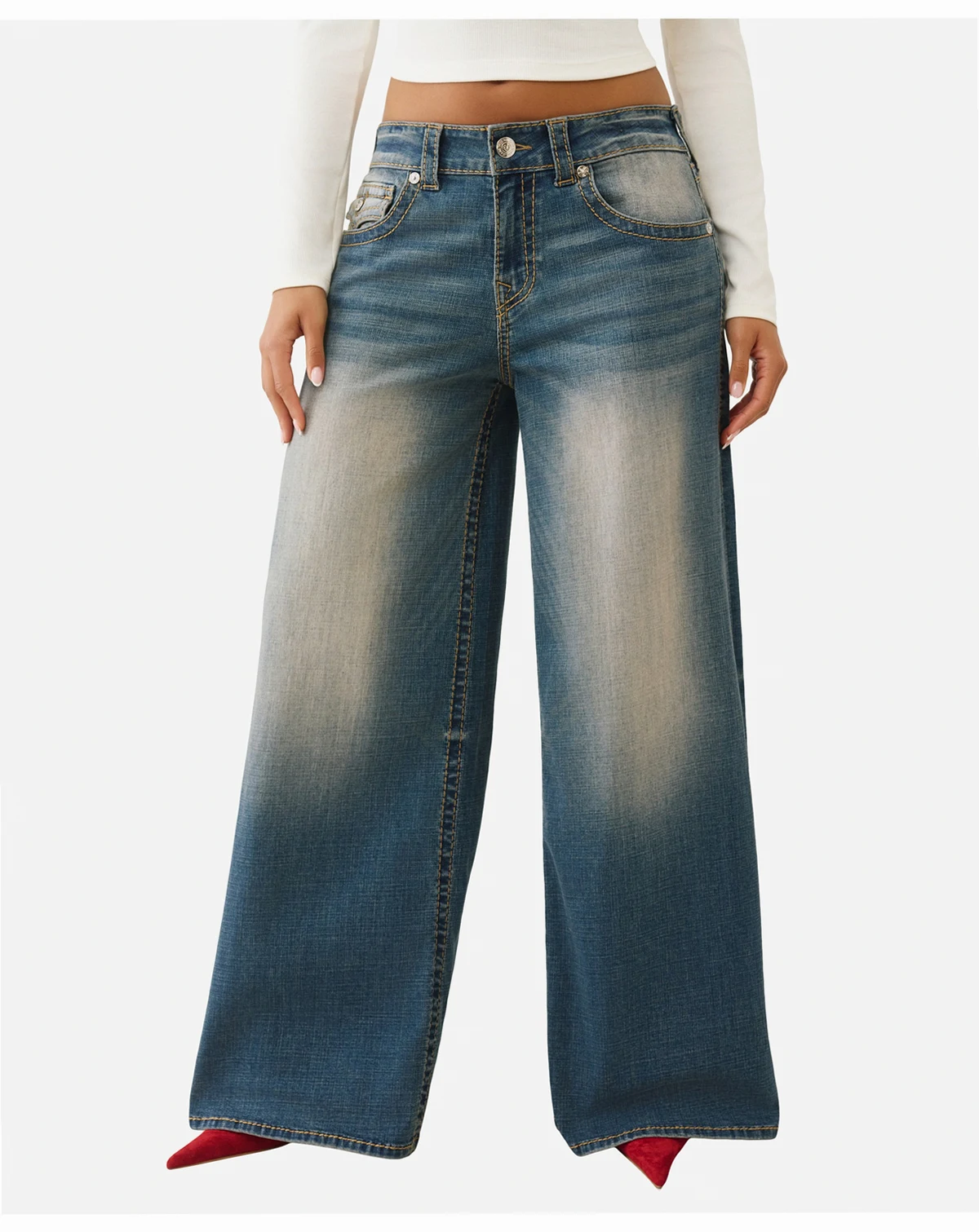 Women's Jessie Super Baggy Big T Flap Jeans