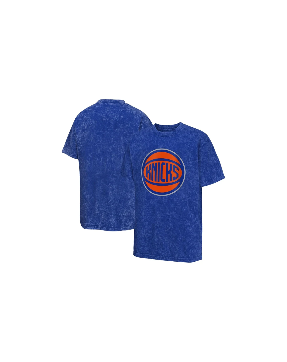 Men's Blue New York Knicks Rugged Defense T-Shirt