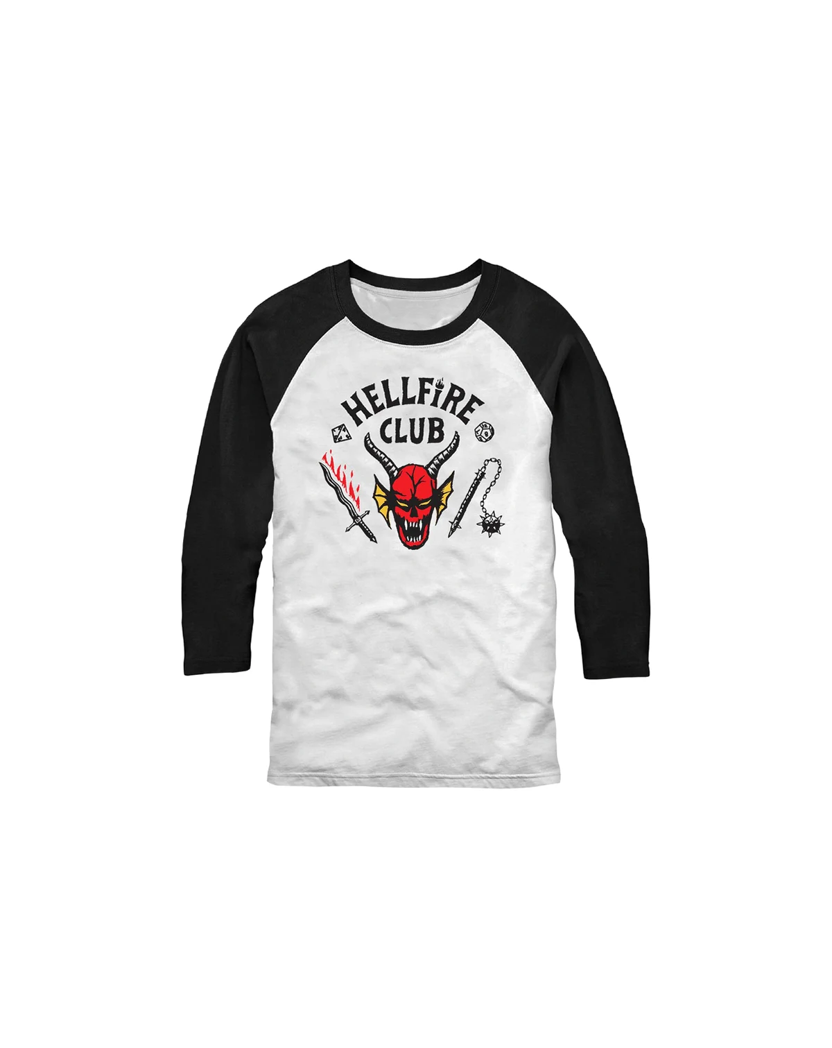Stranger Things Men's Hellfire Club Raglan T-shirt