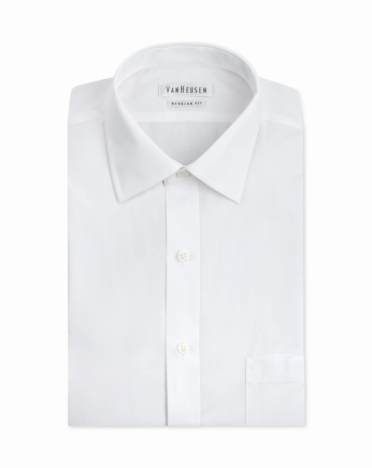 Men's Classic-Fit White Poplin Dress Shirt