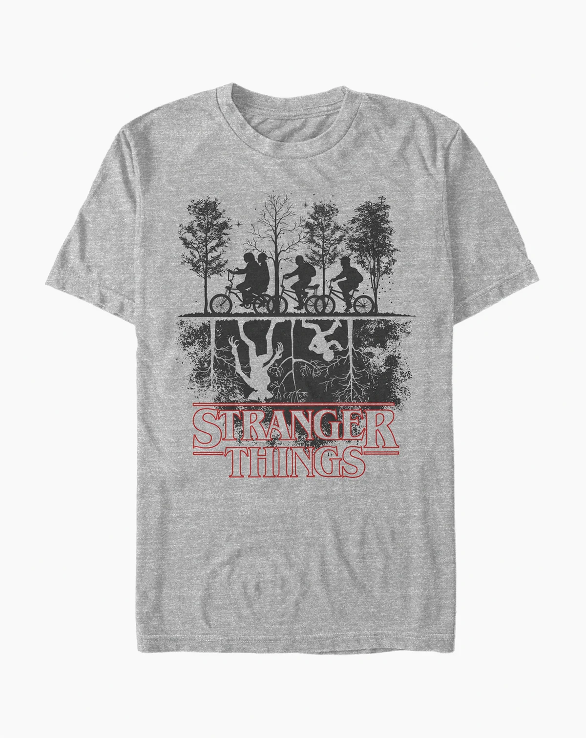 Men's Stranger Things The Upside Down Silhouette Short Sleeve T-Shirt