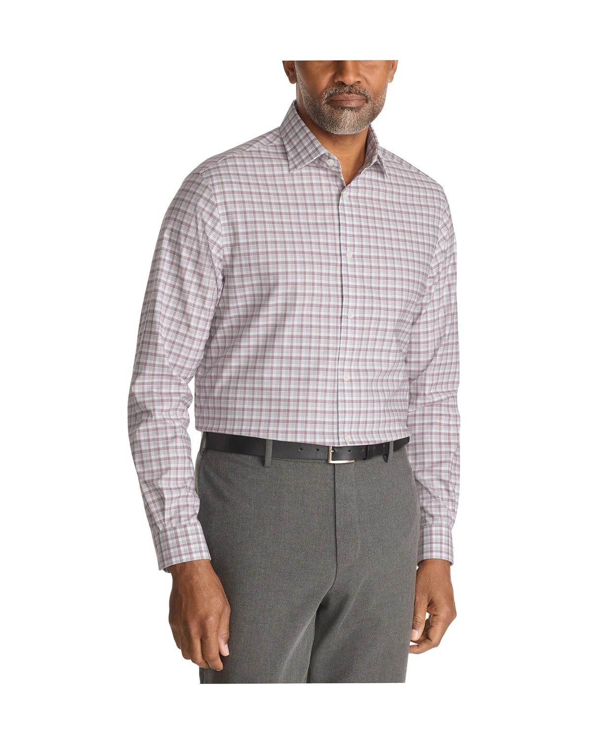 Men's Comfort Stretch Ultra Wrinkle Free Regular Fit Dress Shirt