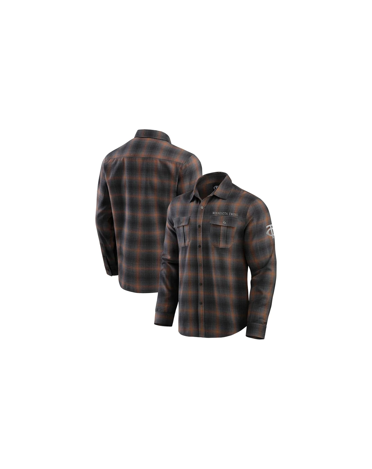 Darius Rucker Collection by Men's Tan Minnesota Twins Classic Flannel Long Sleeve Button-Up Shirt
