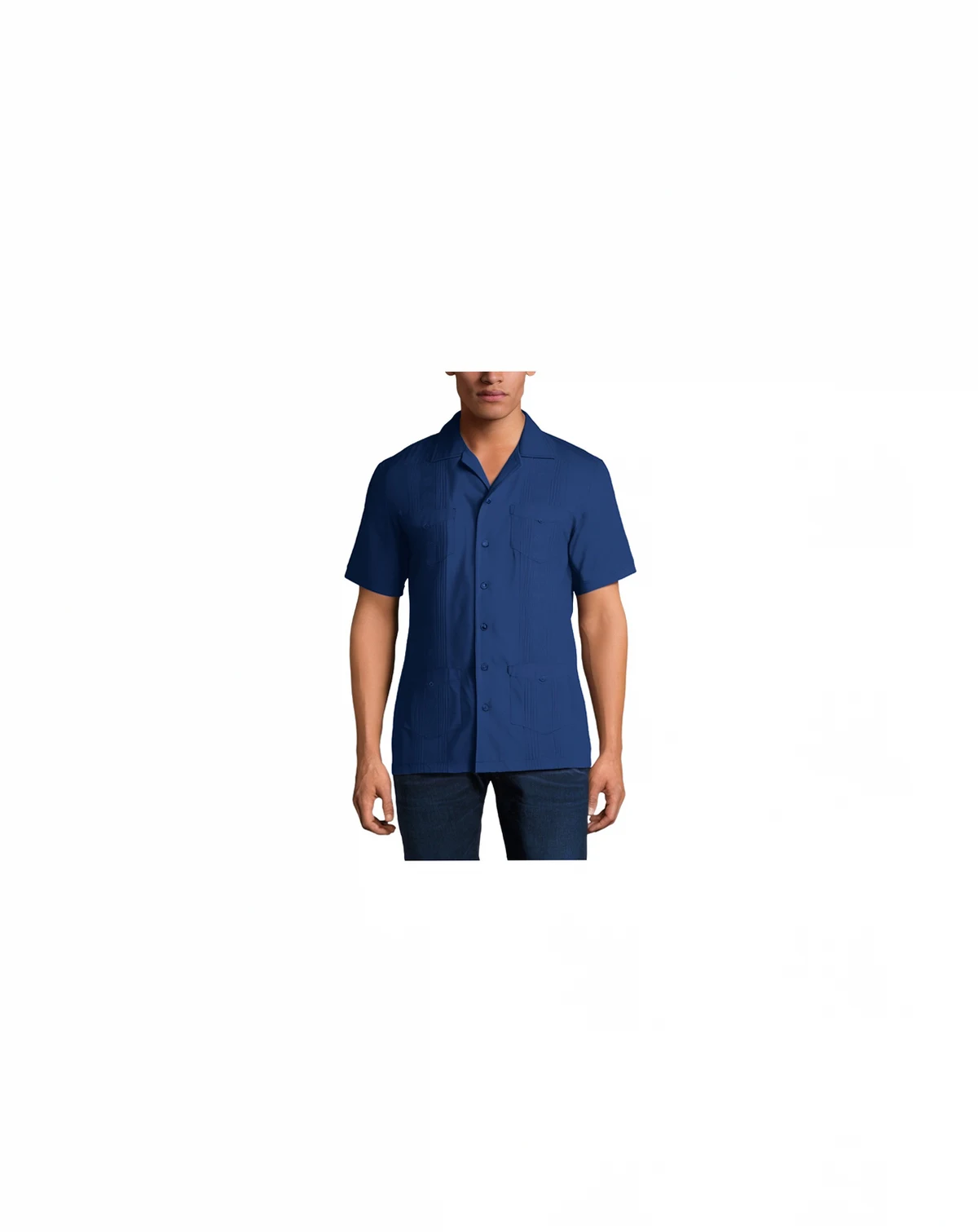 Big & Tall Short-Sleeve Guayabera Shirt