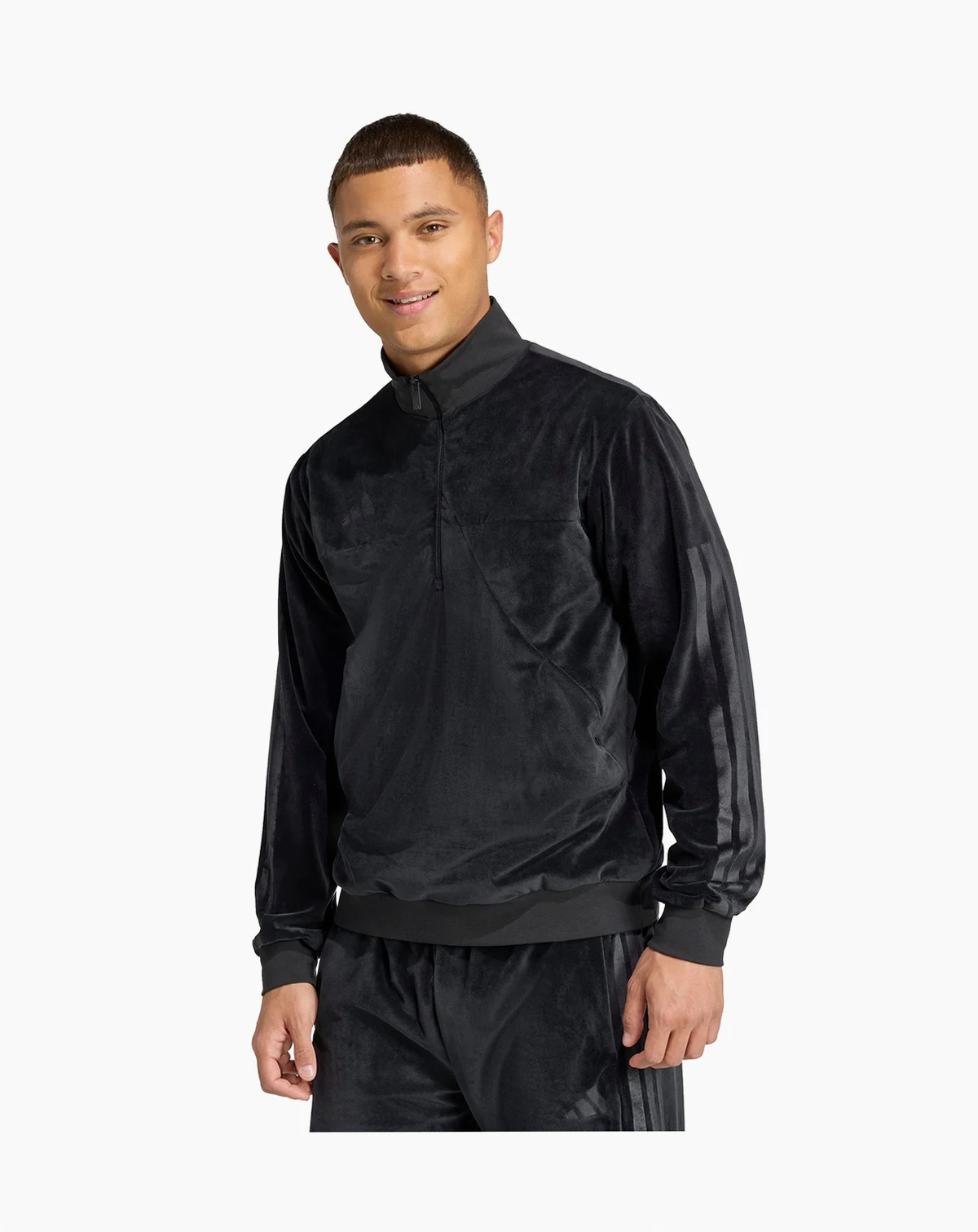 Men's House of Tiro Velour Half-Zip Track Jacket