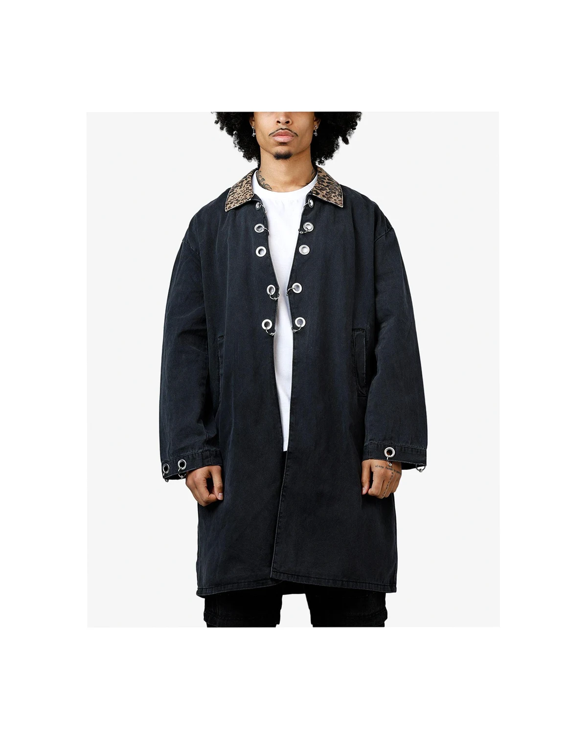 Men's Rusted Trench Coat Jacket