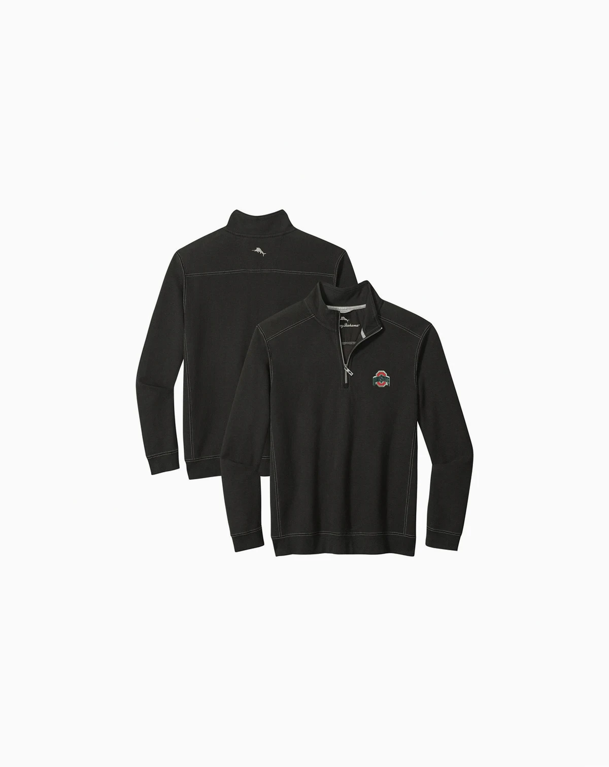 Men's Black Ohio State Buckeyes Montego Bay Half-Zip Jacket