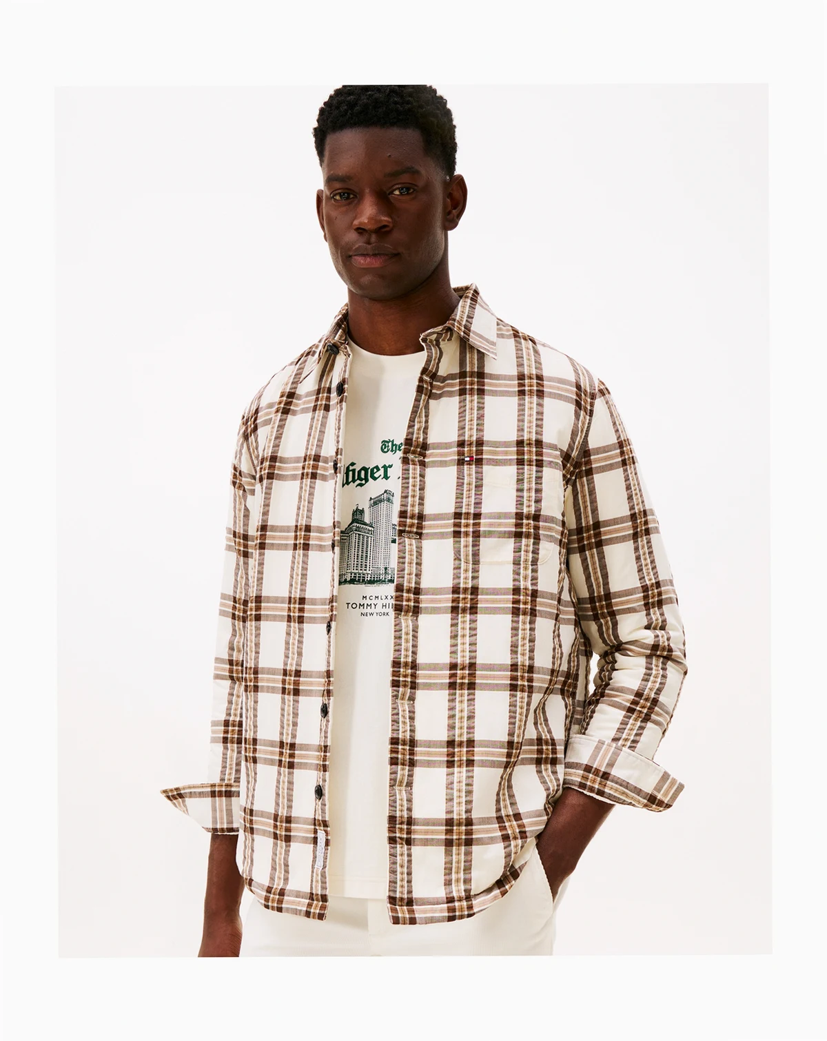 Men's Padded Relaxed Fit Overshirt