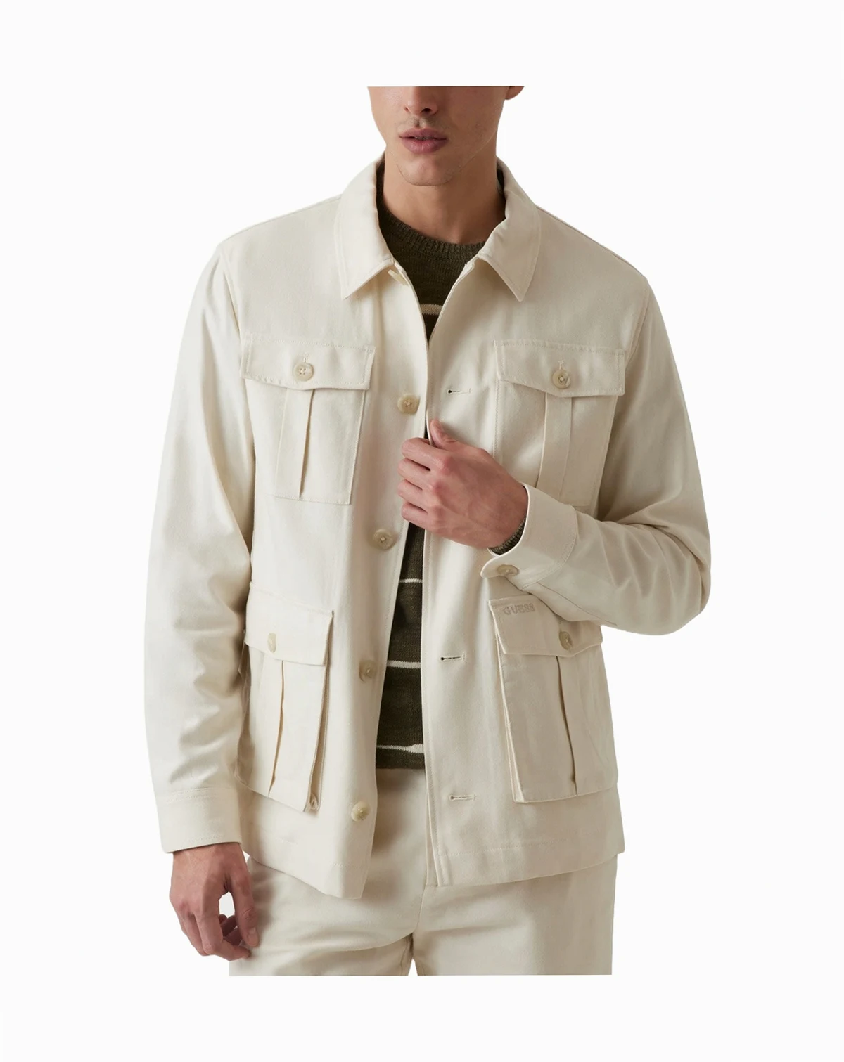 Men's Saharian Regular-Fit Twill Shirt Jacket