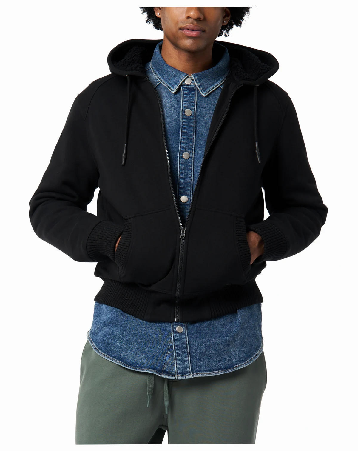 Men's Fasox Relaxed Full-Zip Hooded Jacket