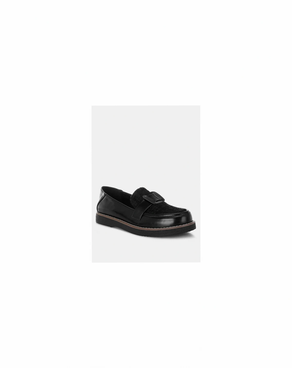 Women's Elaris Tweed & Faux Leather Loafers