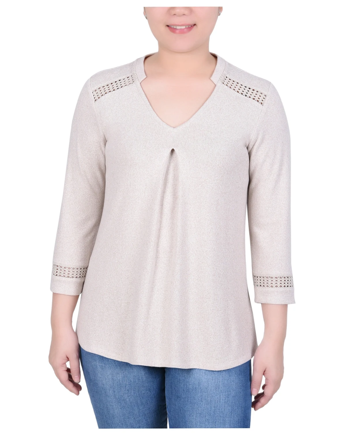 Women's 3/4 Sleeve Swing Tunic Top