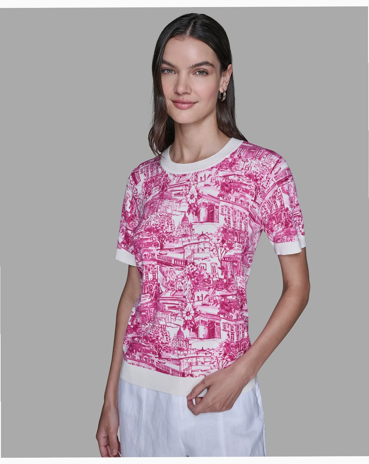 Women's Printed Short-Sleeve Top