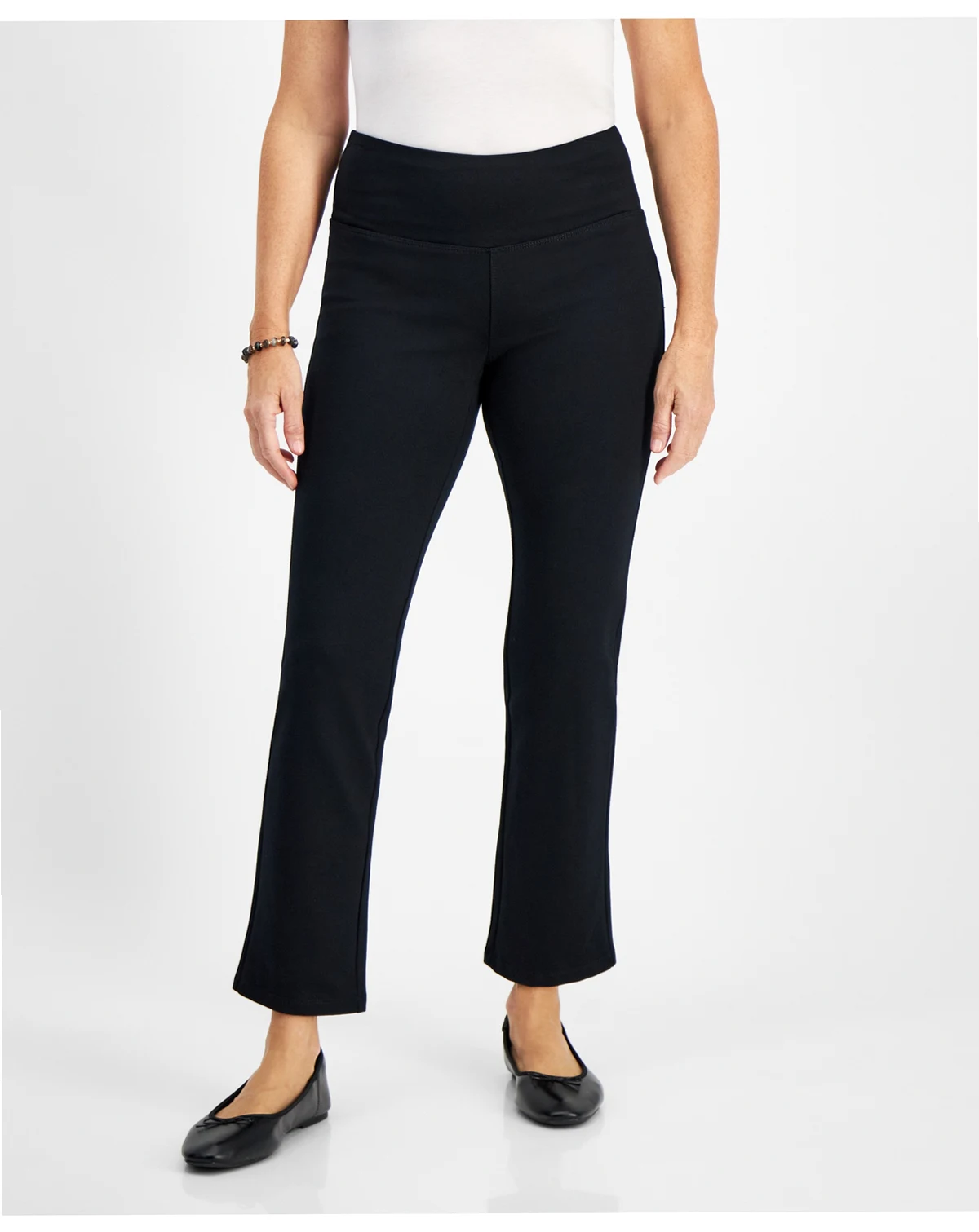 Plus Size Ponte Straight-Leg Pants, Created For Macy's