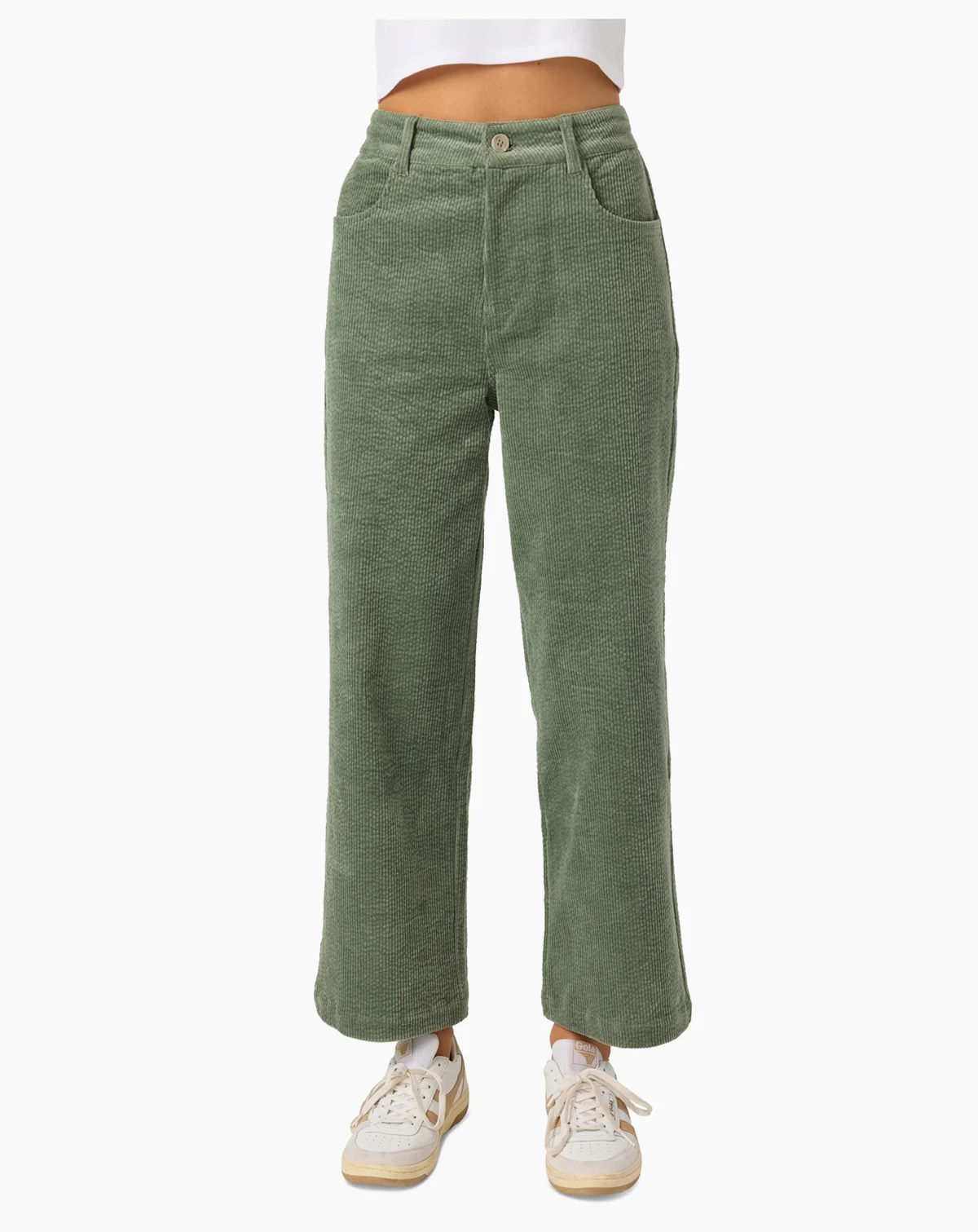 Juniors' Langford Corduroy Mid-Rise Pants