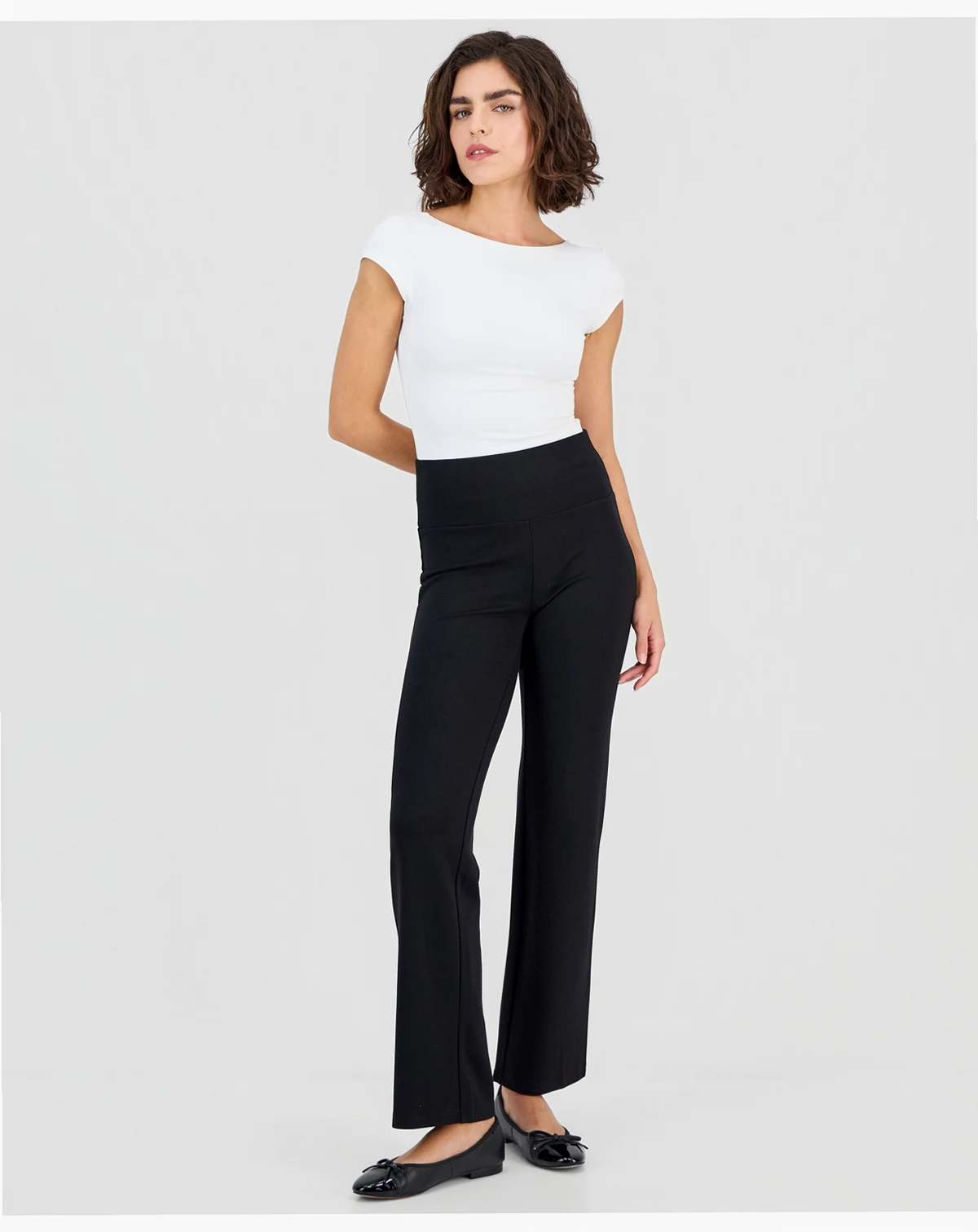 AK Anne Klein Petite Serenity Knit Pull-On Pants