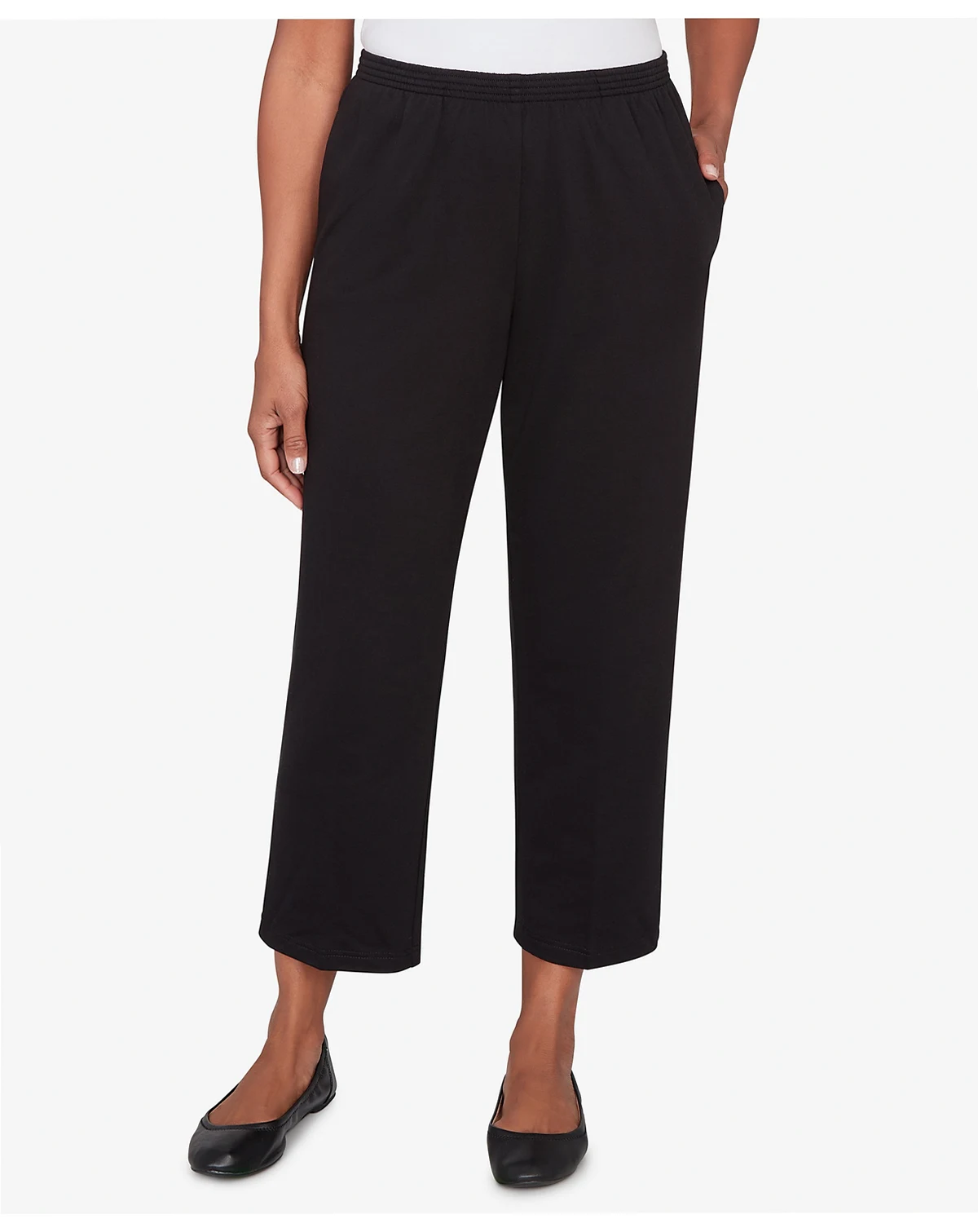 Petite Classic Women's Classic French Terry Short Length Pants