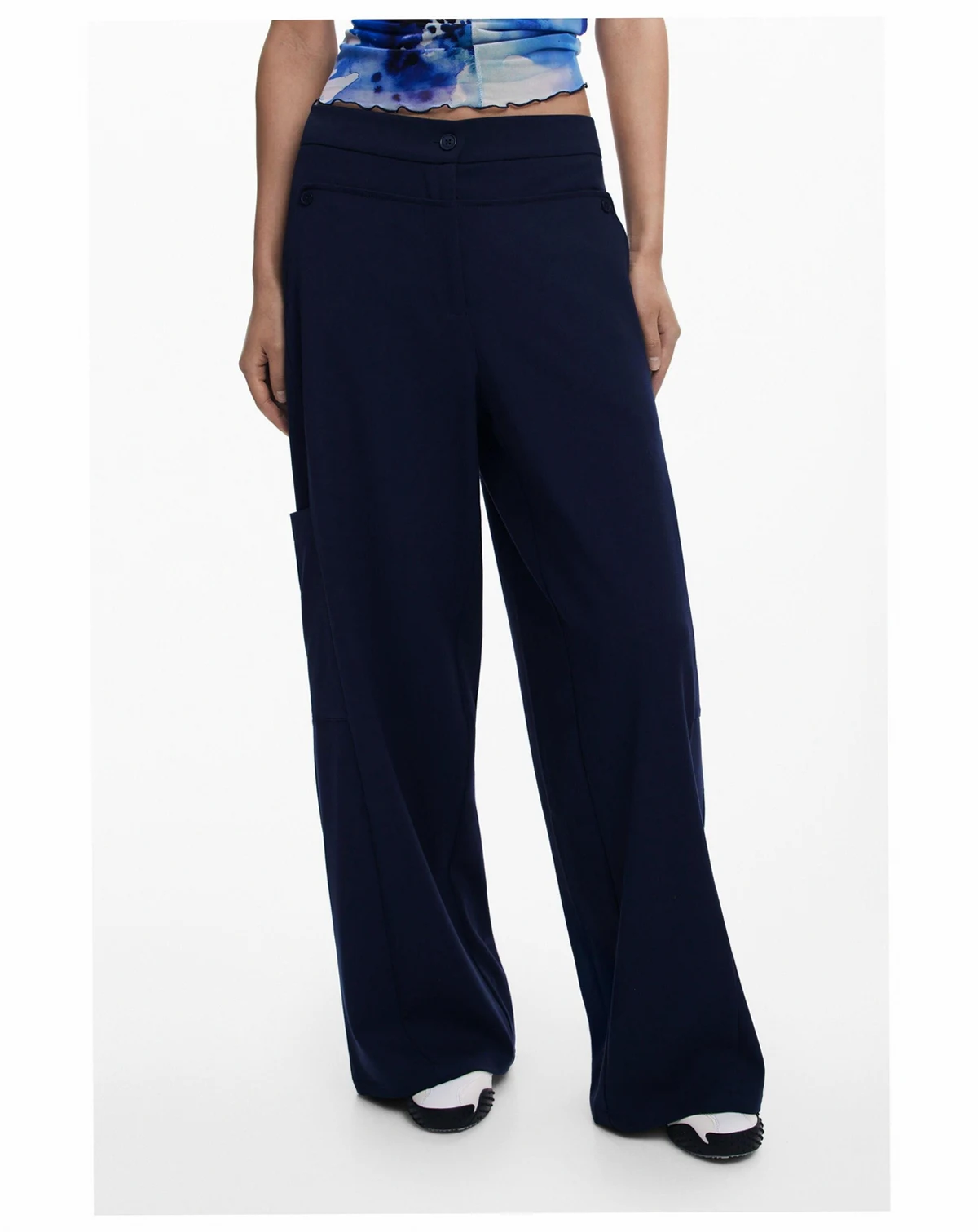 Women's Straight plain tailor trousers