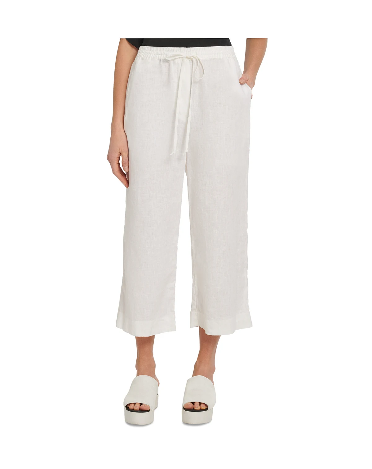 Pull-On Wide-Leg Pants
