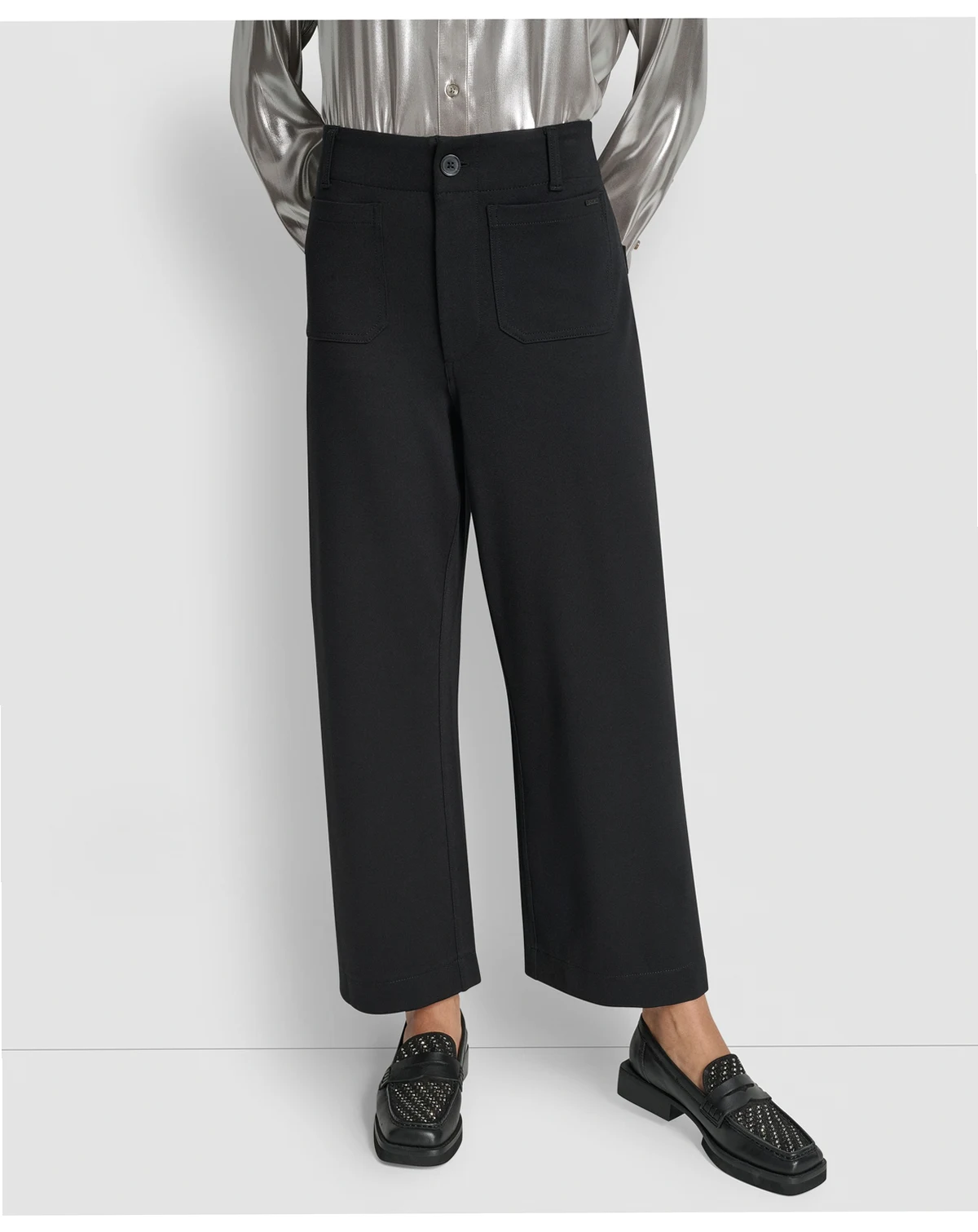 Women's High-Rise Cropped Wide Leg Pants