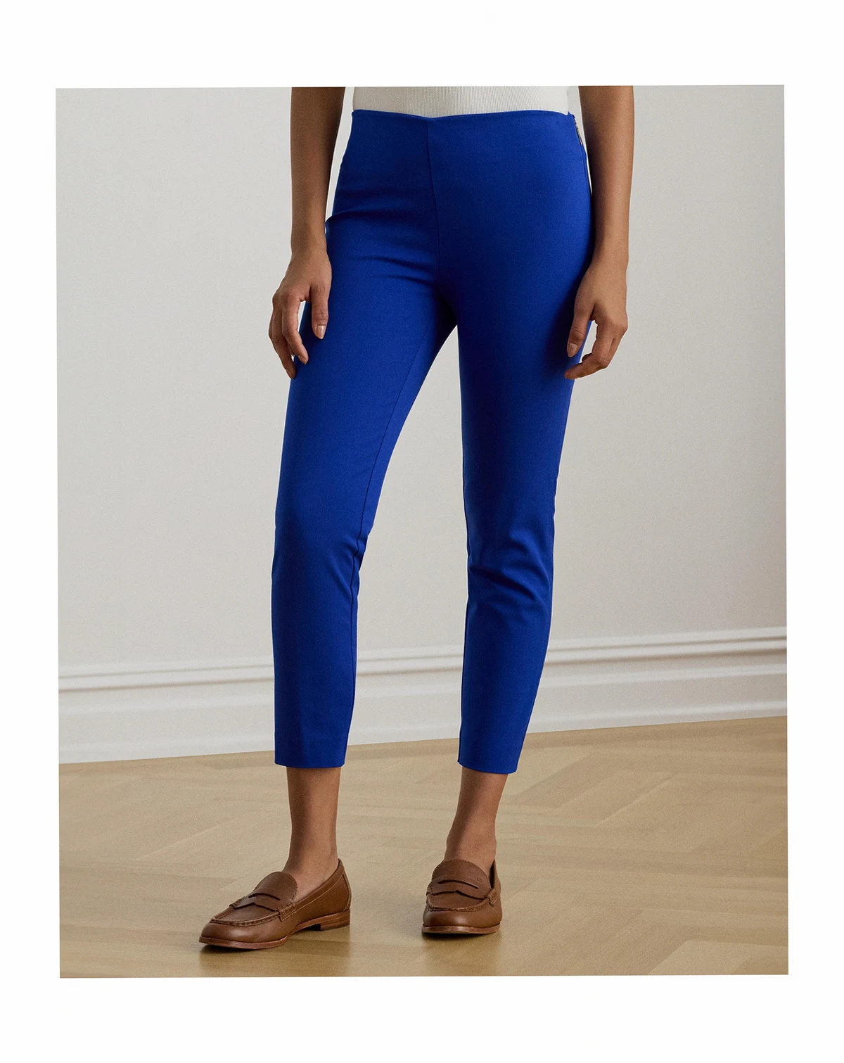 Stretch Twill Cropped Skinny Pant