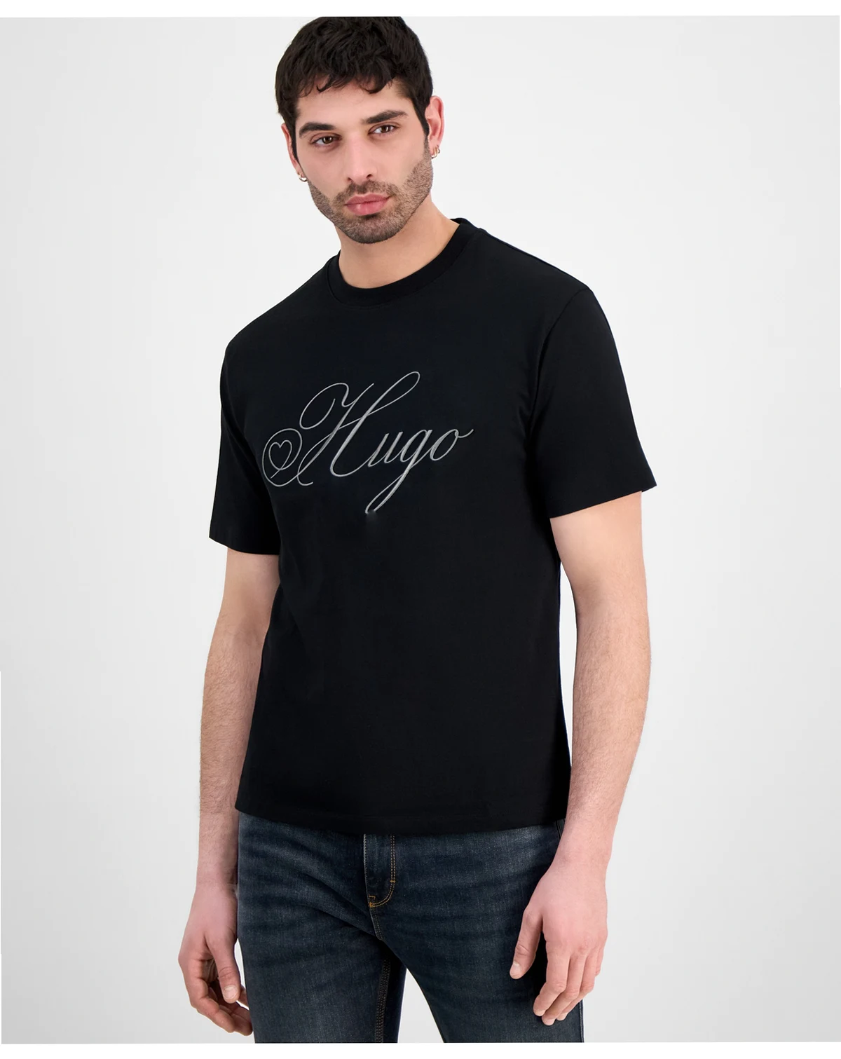Hugo by Men's Embroidered T-Shirt