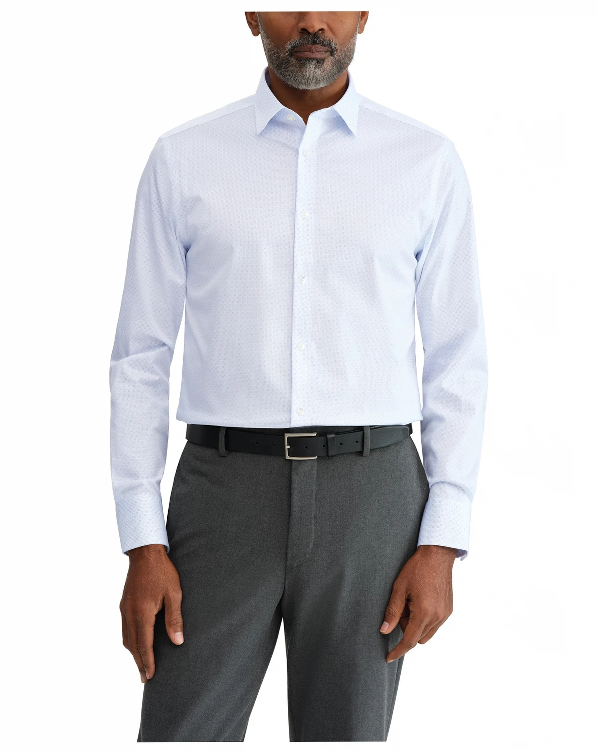 Men's Spread Collar Regular-Fit Dress Shirt