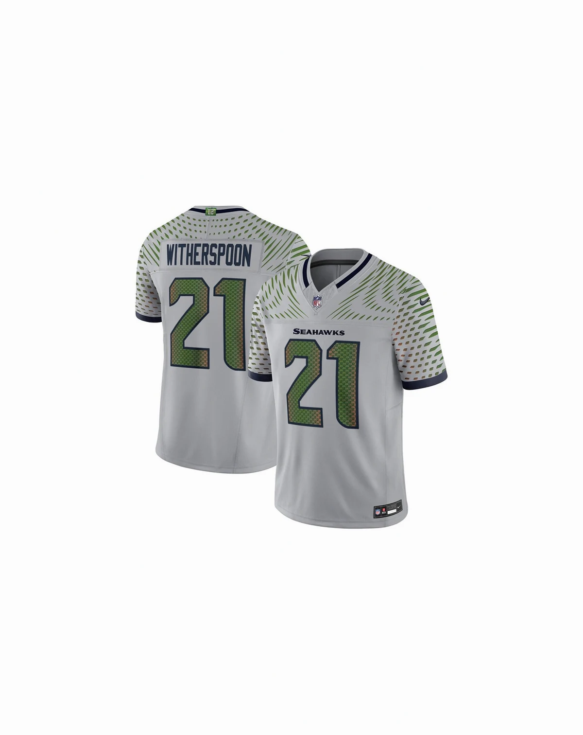 Men's Devon Witherspoon Wolf Gray Seattle Seahawks 2025 Rivalries Collection Limited Jersey