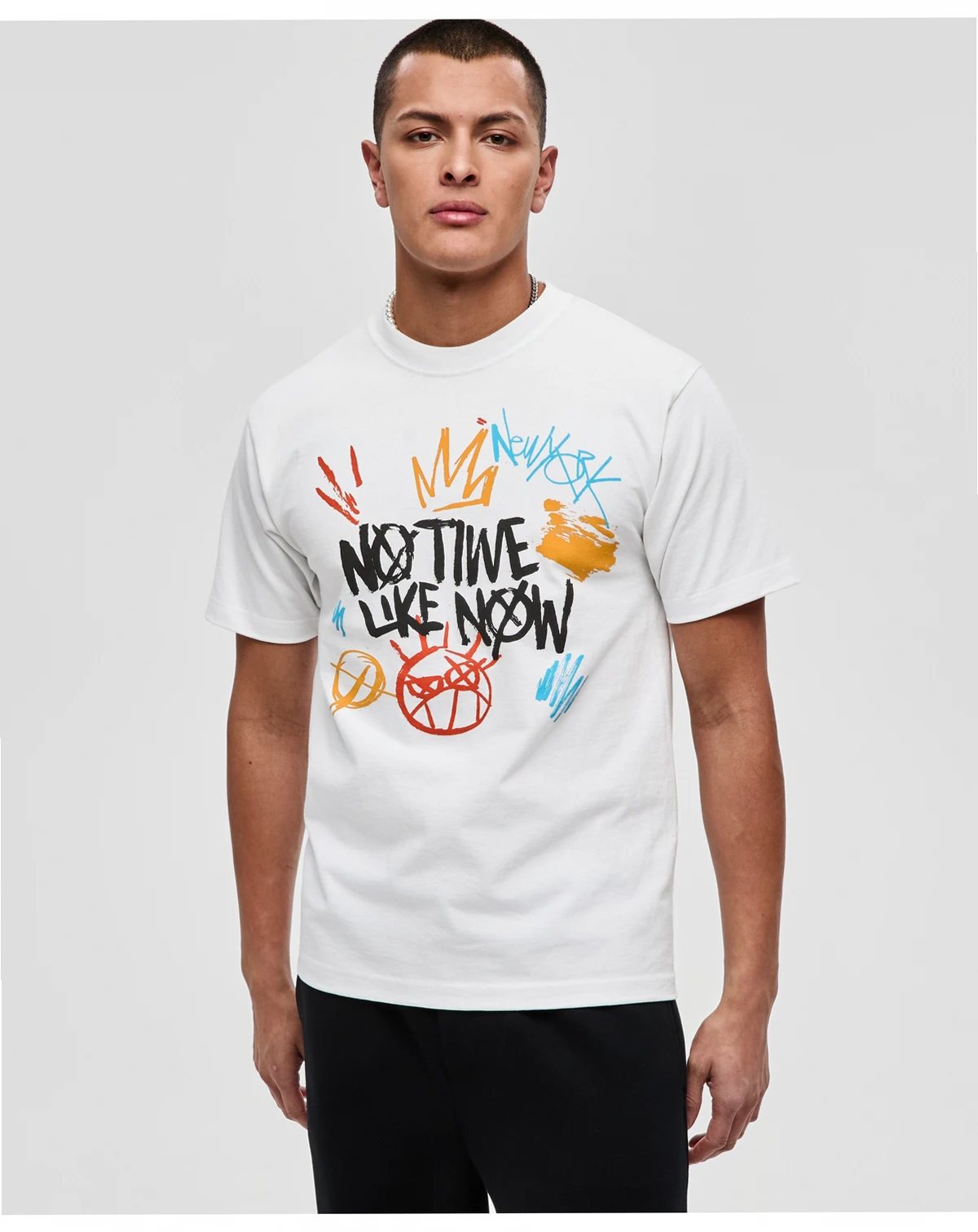 Men's Cotton No Time Like Now Graphic T-Shirt, Macy's Exclusive