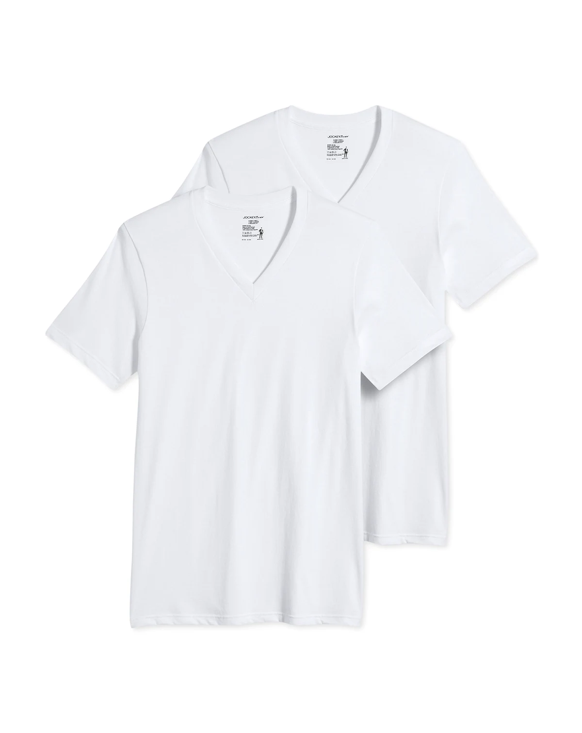 Men's Big & Tall Classic Tagless V-Neck Undershirt 2-pack