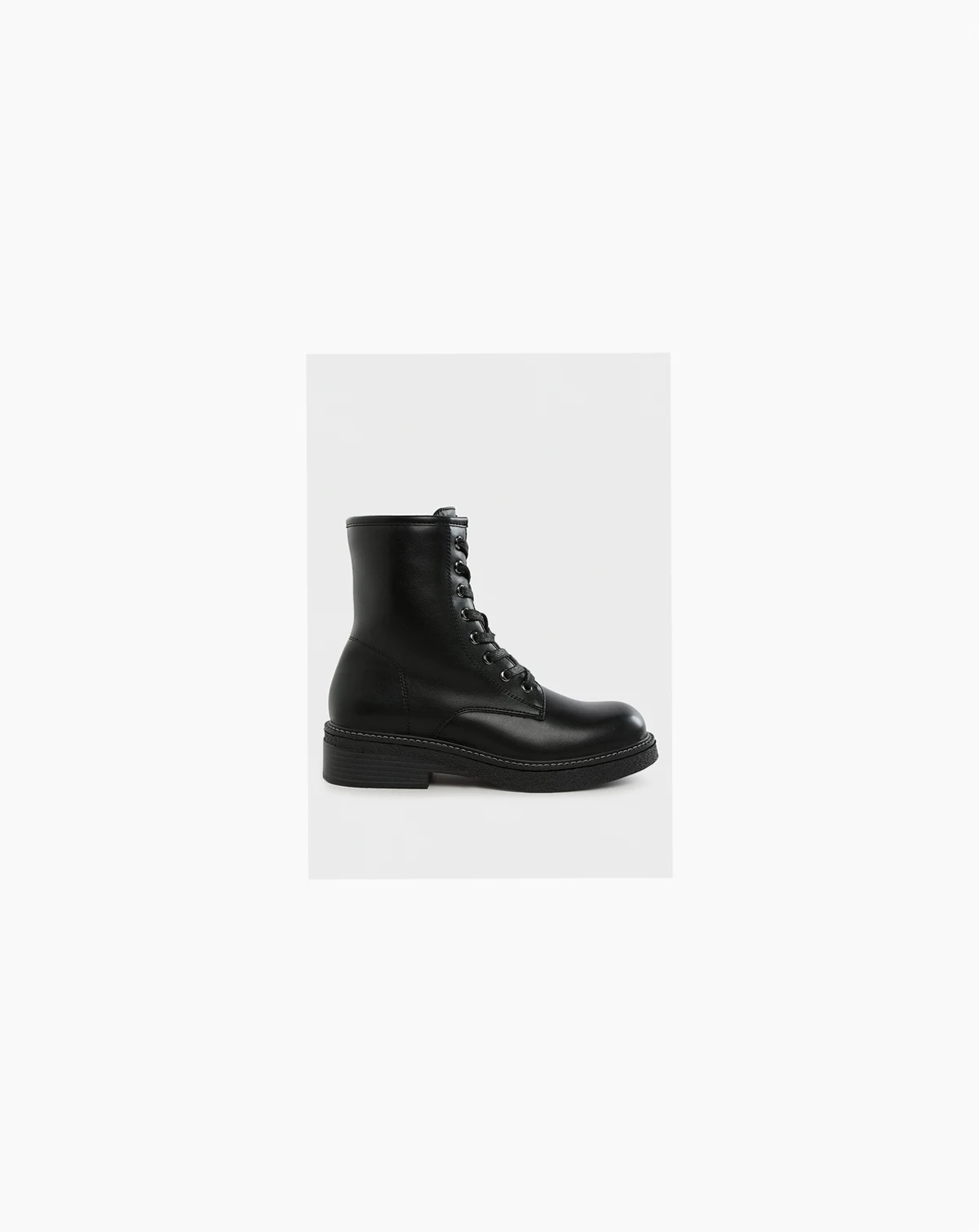 Womens Clover Faux Leather Lace Up Boots