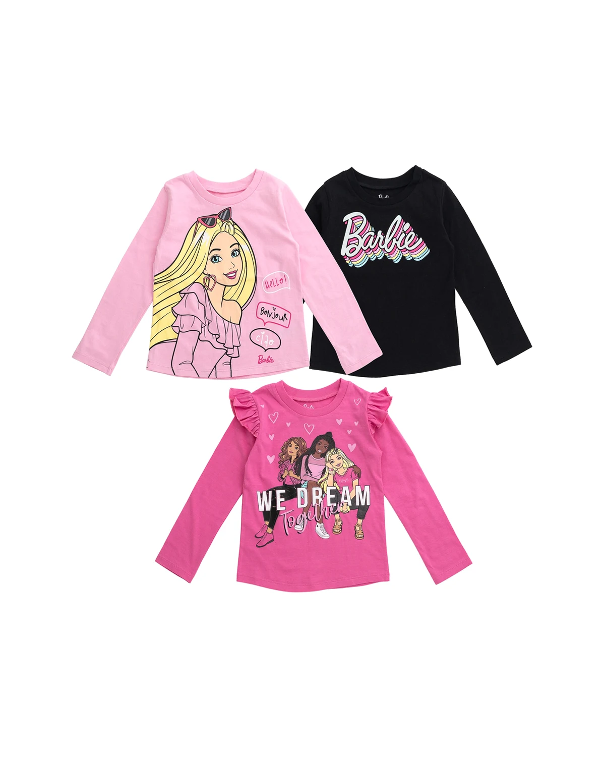 Toddler Girls 3 Pack T-Shirts